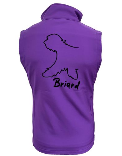 Unisex Briard Softshell Jacket Purple (Black)