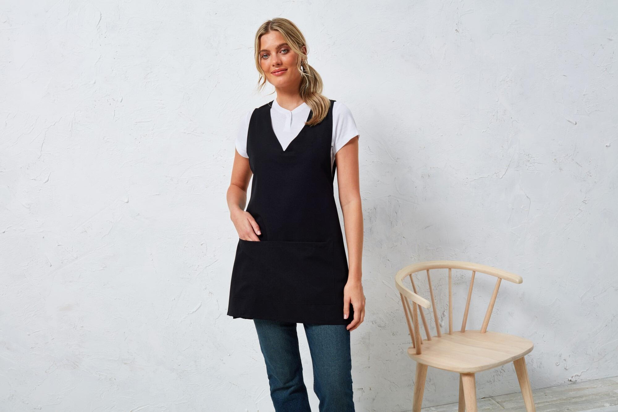 Dog Grooming Overhead Tunic Black Front