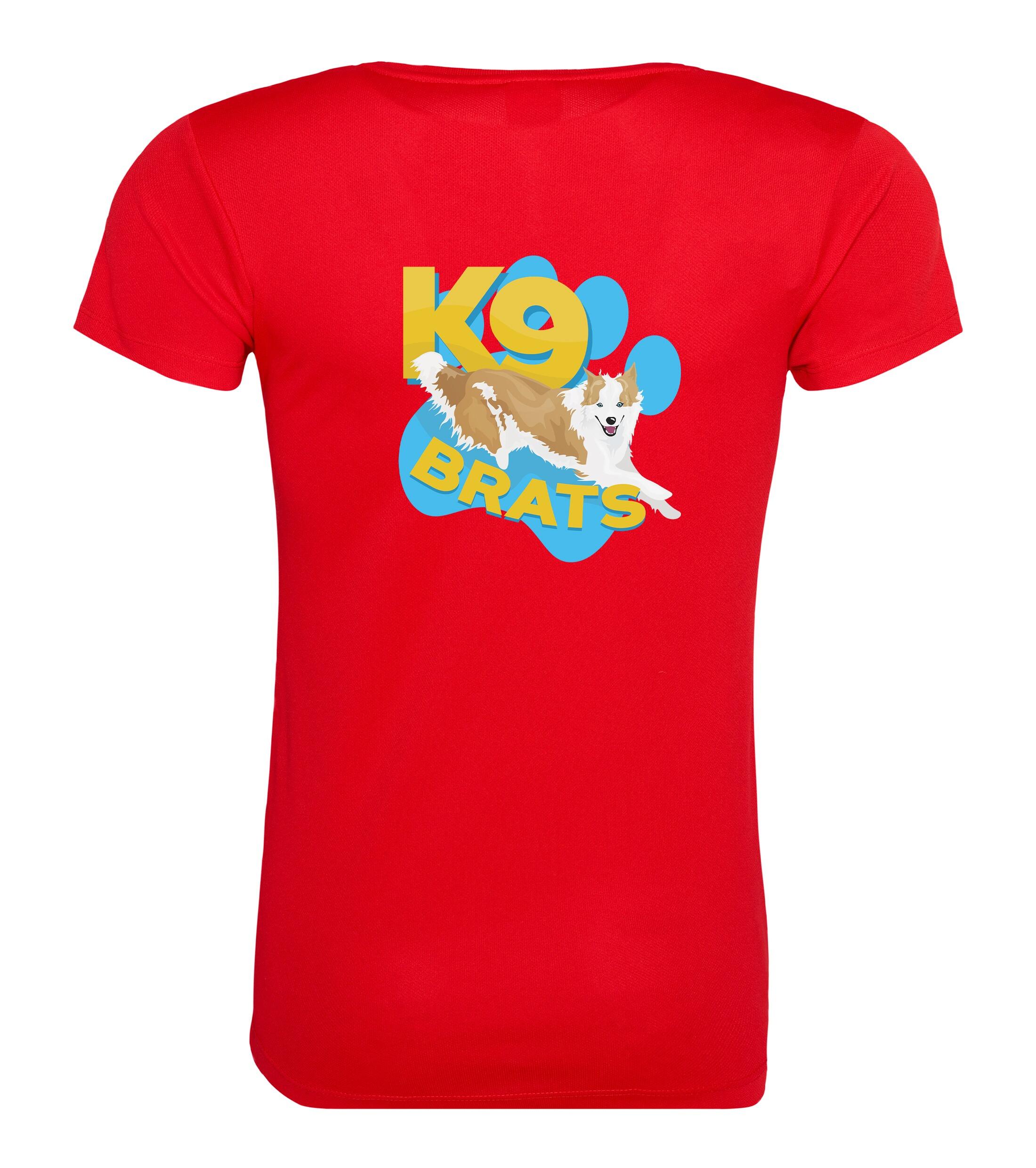 K9 Brats Female Cool Tee Red