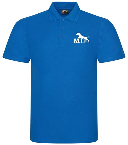 Mersea Island Dog Agility Cotton Polo Sapphire Blue