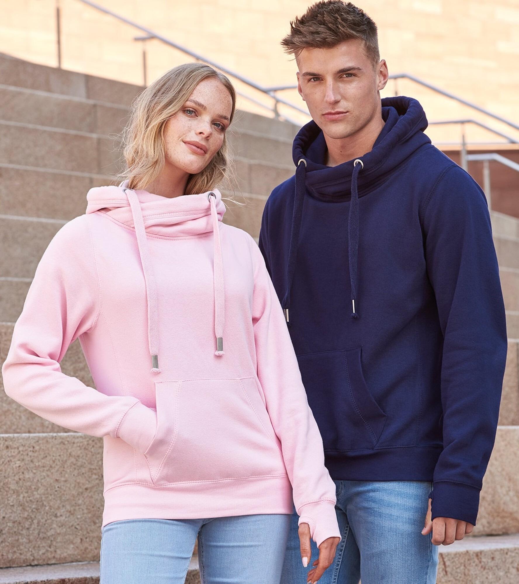 Cross Neck Hoodies