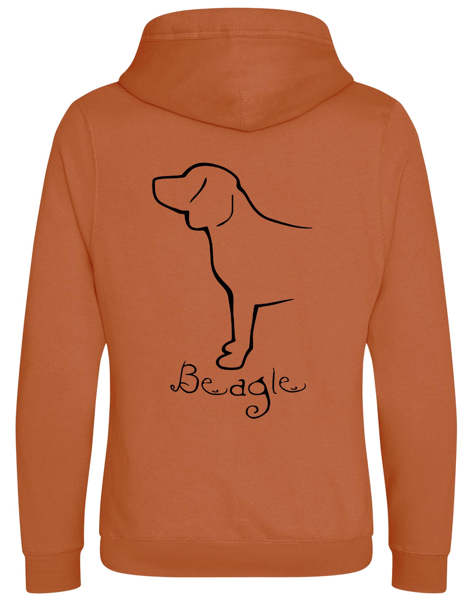 Unisex Crossneck Pullover Hoodie with Beagle Dog Breed Design – A Must-Have for Beagle Fans