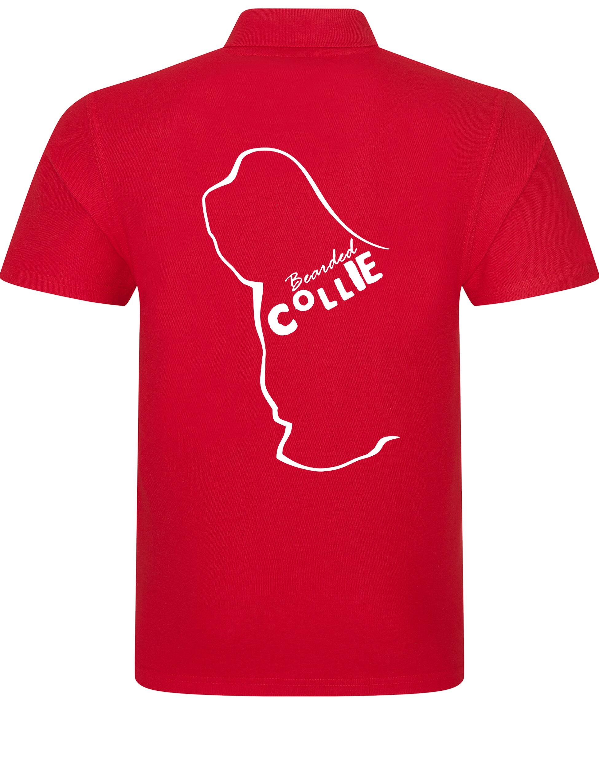 Unisex Cotton Polo with Bearded Collie Dog Breed Design – Comfort and Style for Every Bearded Collie Enthusiast