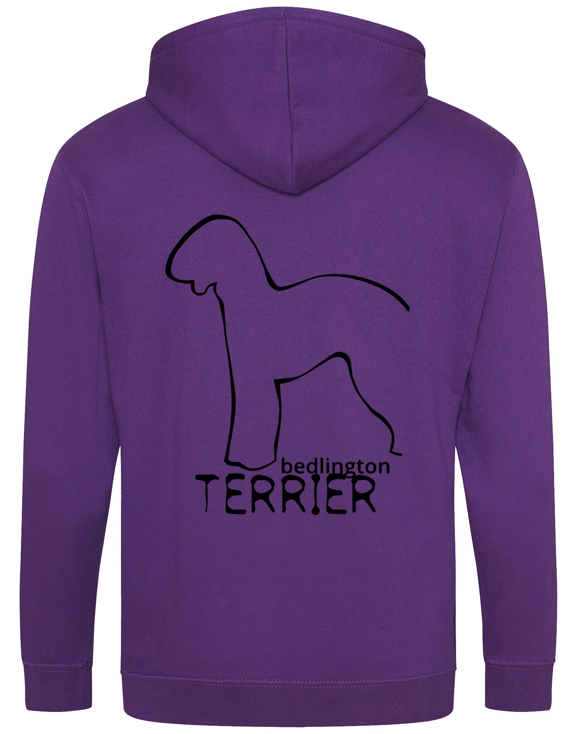 Bedlington Terrier Dog Breed Design Zipped Hoodie – Style and Comfort for Dog Lovers
