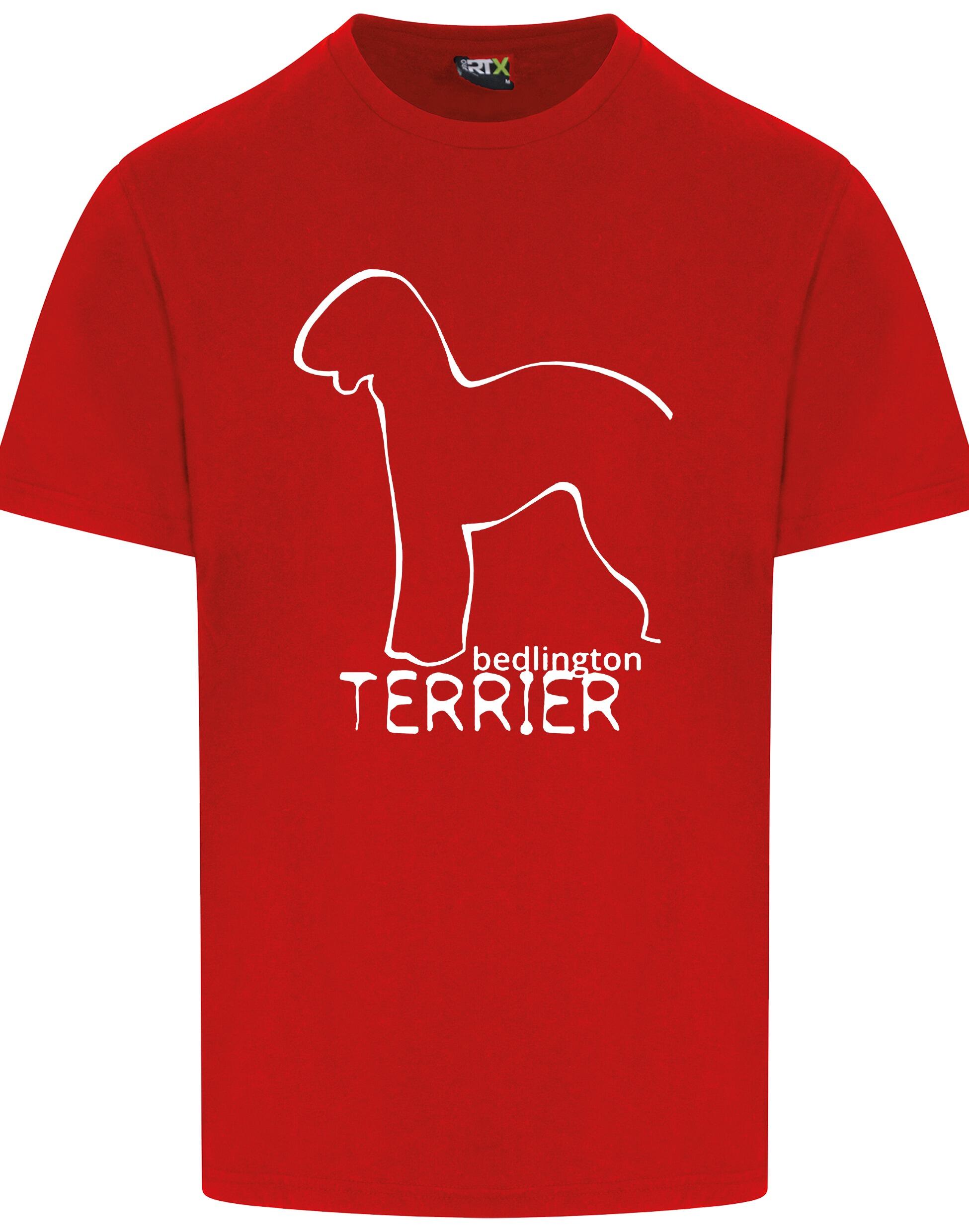 Unisex Roundneck T-shirt with Bedlington Terrier Dog Breed Design – Style for Every Bedlington Terrier Fan