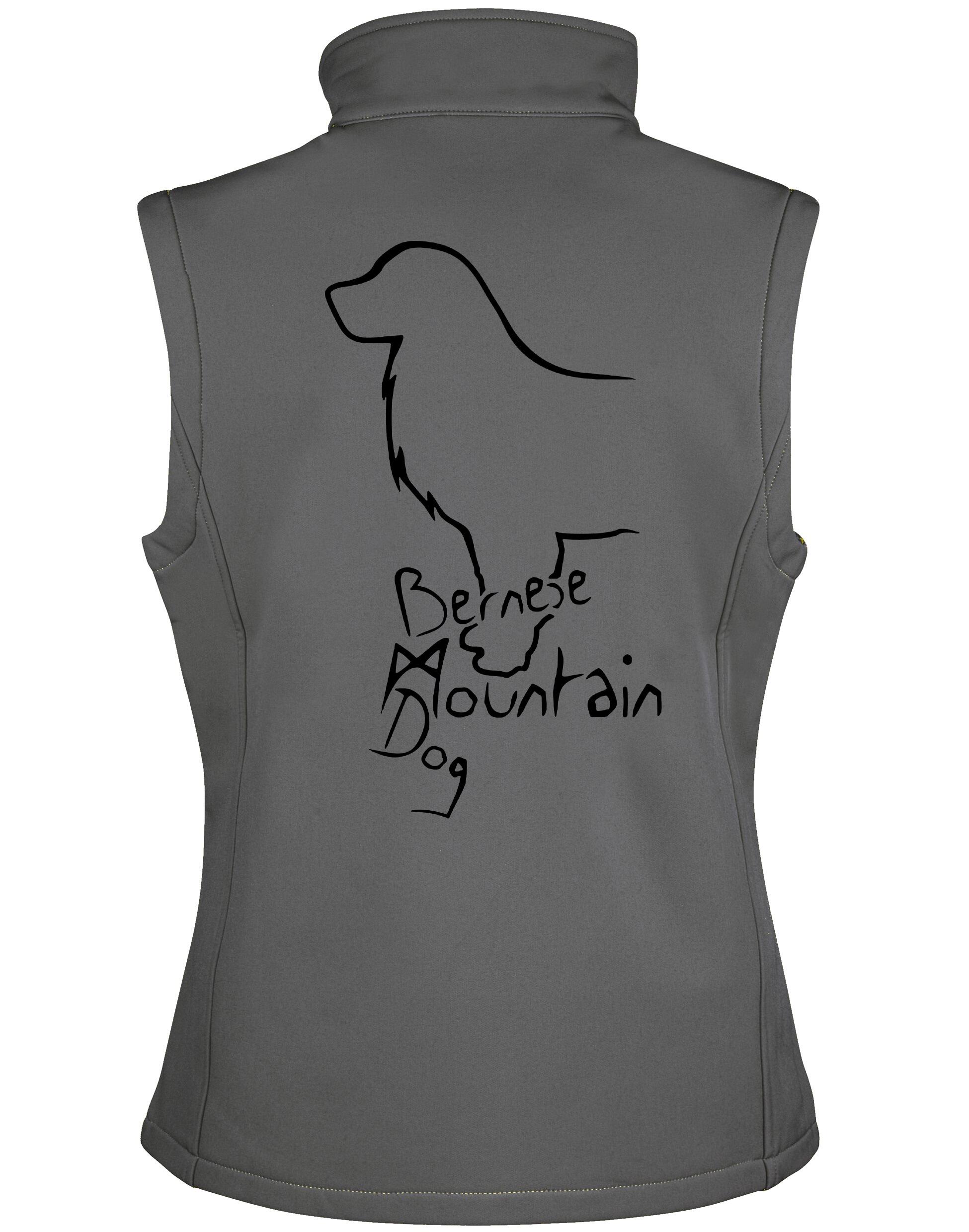 Bernese Mountain Dog Unisex Softshell Gilet – Style Meets Comfort for Bernese Mountain Dog Lovers