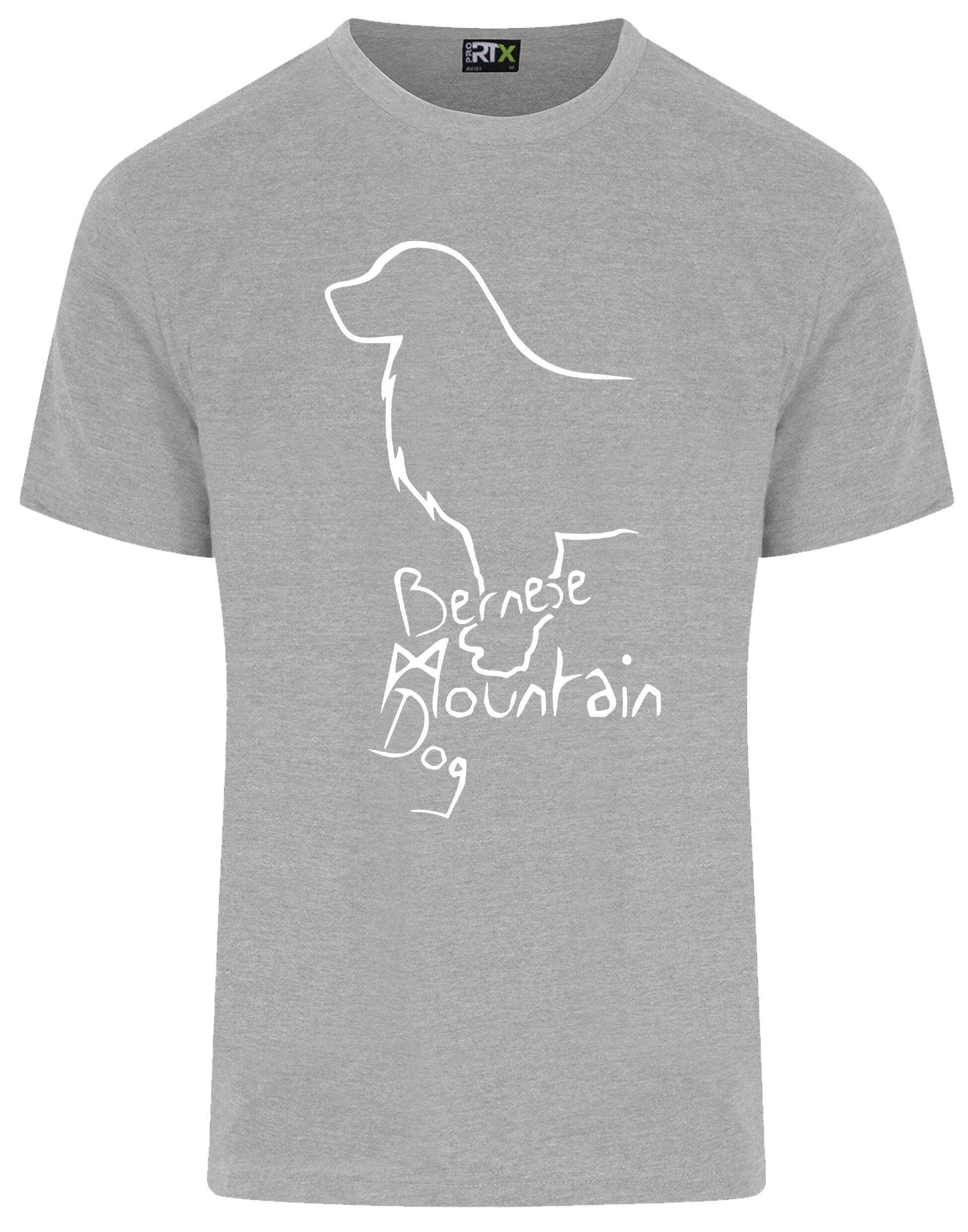 Unisex Roundneck T-shirt with Bernese Mountain Dog Breed Design – Style for Every Bernese Fan