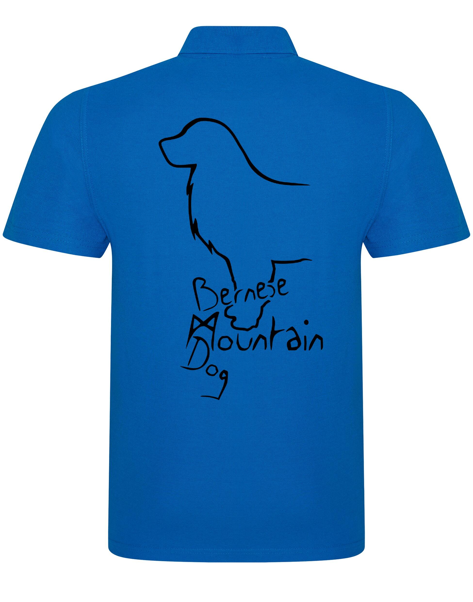 Unisex Cotton Polo with Bernese Mountain Dog Breed Design – Comfort and Style for Every Bernese Enthusiast