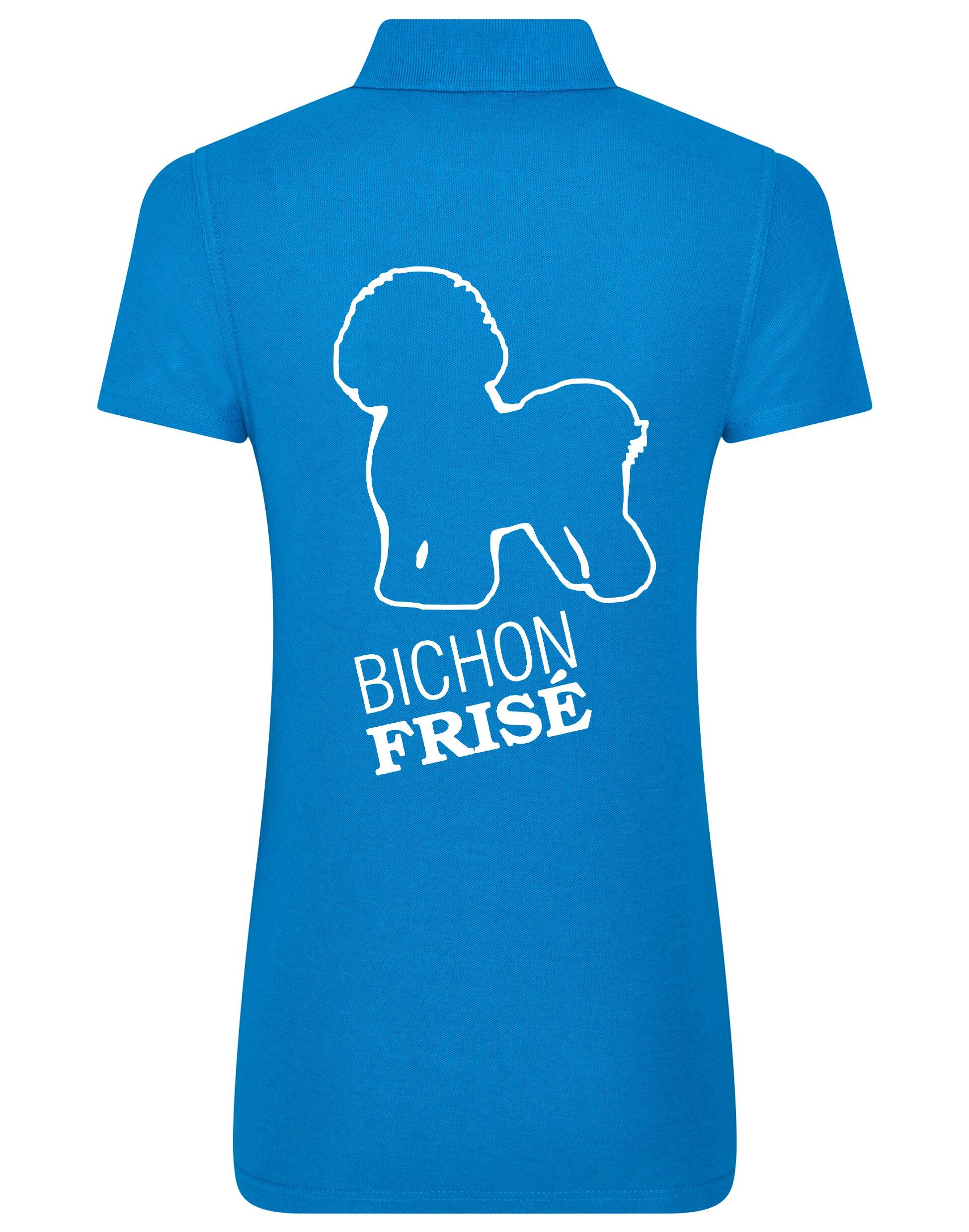 Women’s Cotton Polo with Bichon Frise Dog Breed Design – A Must-Have for Bichon Frise Enthusiasts