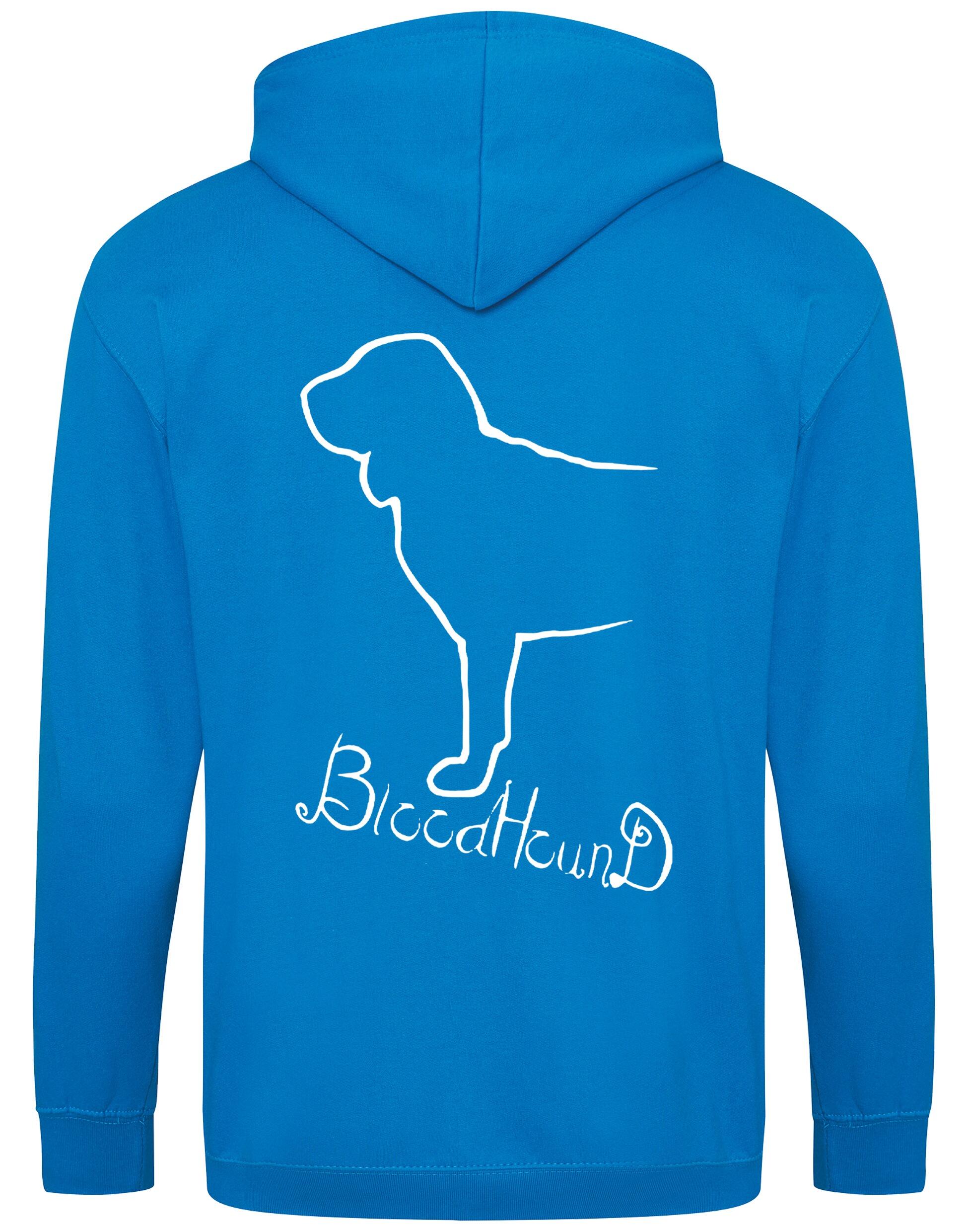 Bloodhound Dog Breed Design Zipped Hoodie – Style and Comfort for Dog Lovers