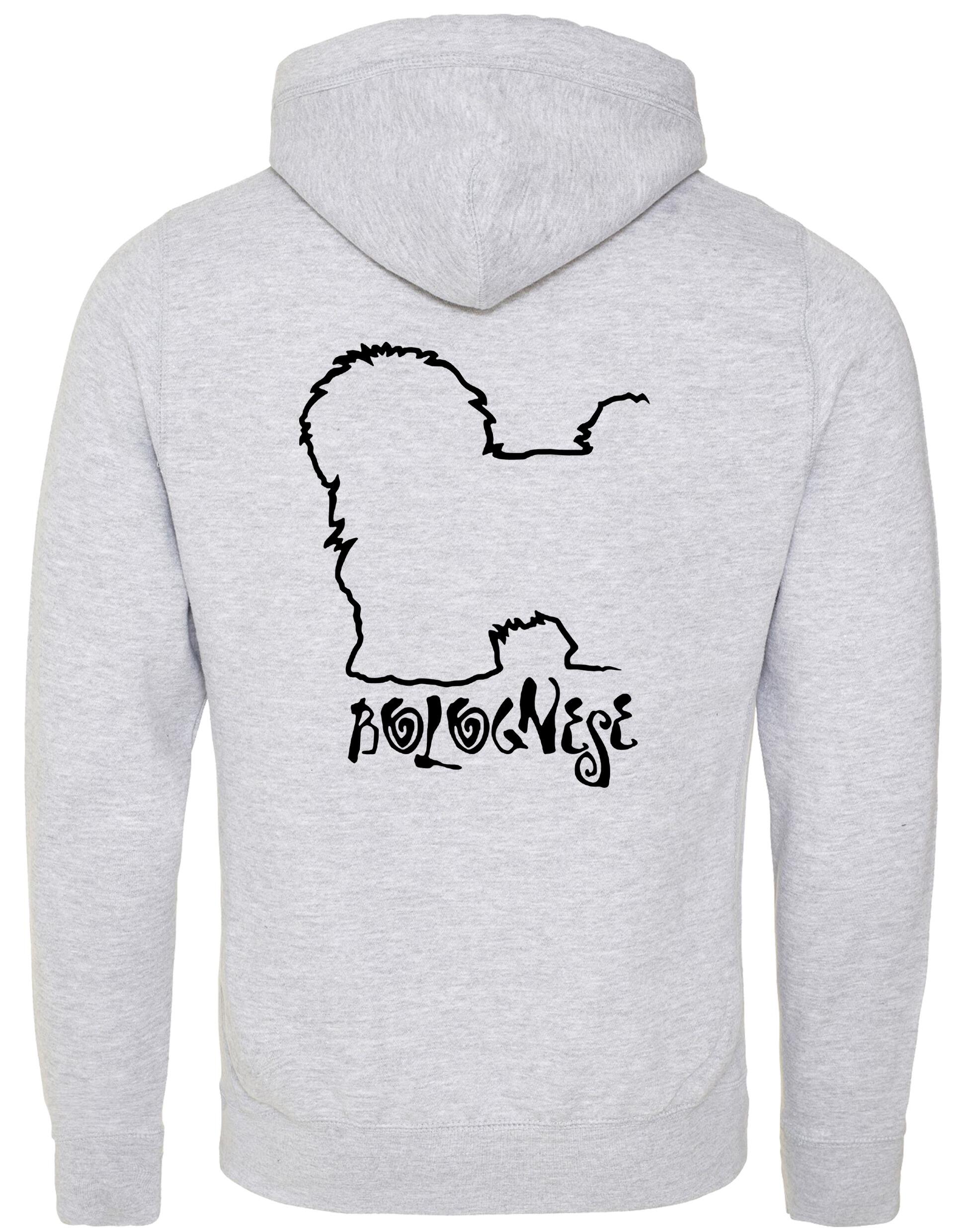 Unisex Crossneck Pullover Hoodie with Bolognese Dog Breed Design – A Must-Have for Bolognese Fans