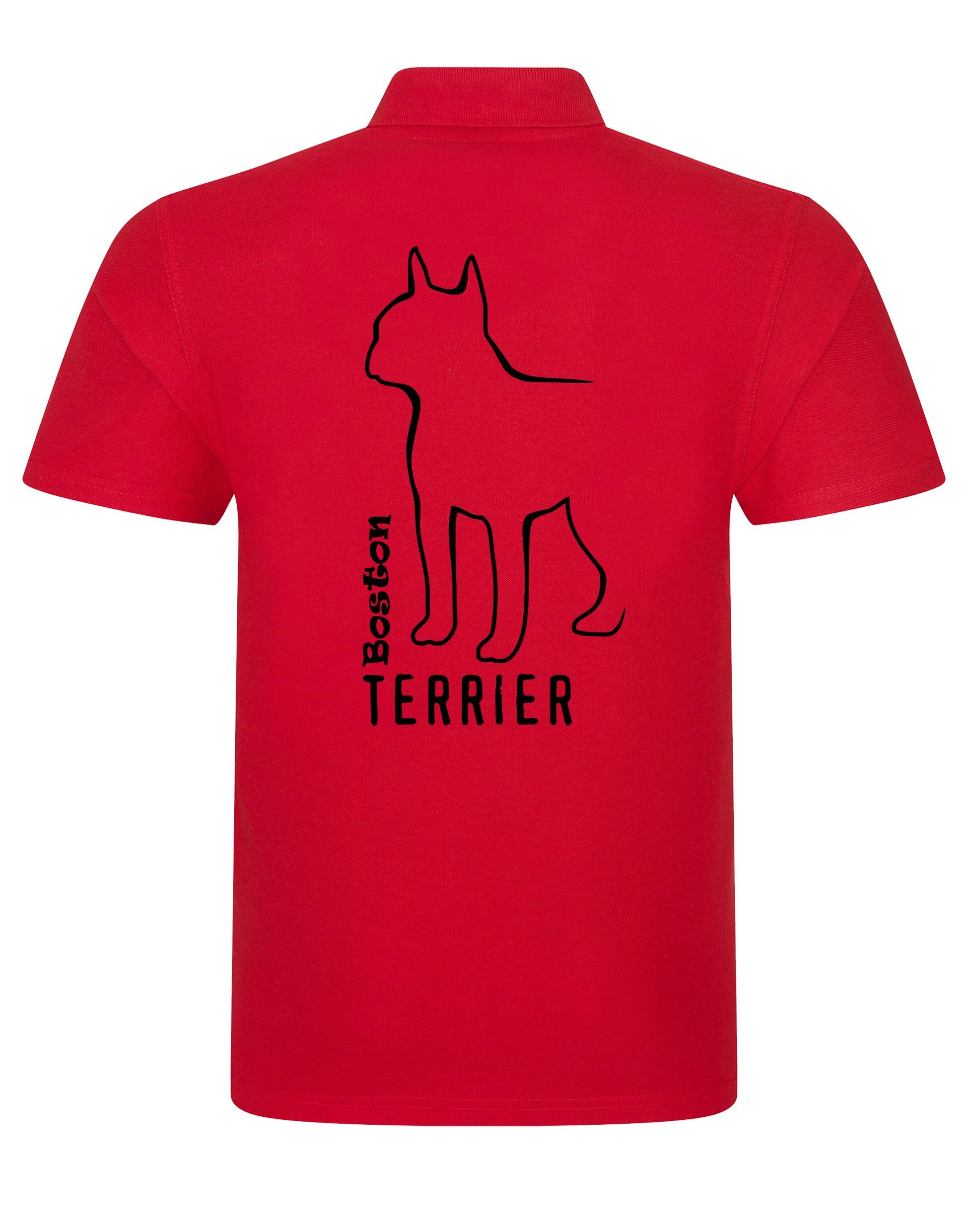 Unisex Cotton Polo with Boston Terrier Dog Breed Design – Comfort for Every Boston Terrier Enthusiast