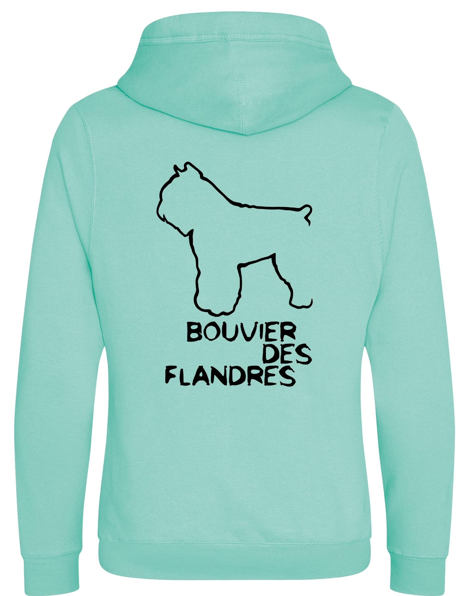 Bouvier des Flandres Dog Breed Design Unisex Crossneck Pullover Hoodie