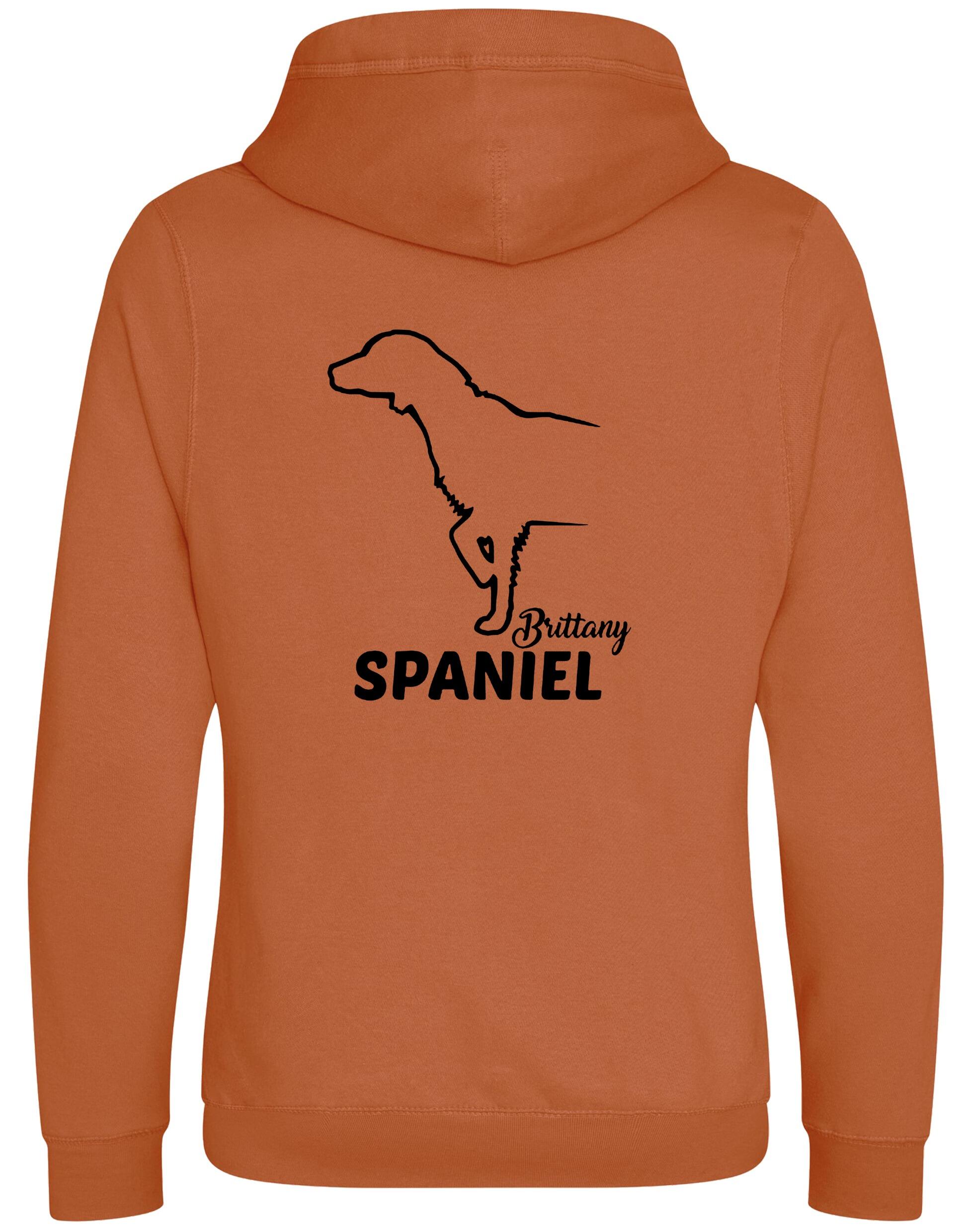 Brittany Spaniel Dog Breed Design Unisex Crossneck Pullover Hoodie – A Must-Have for Brittany Spaniel Fans