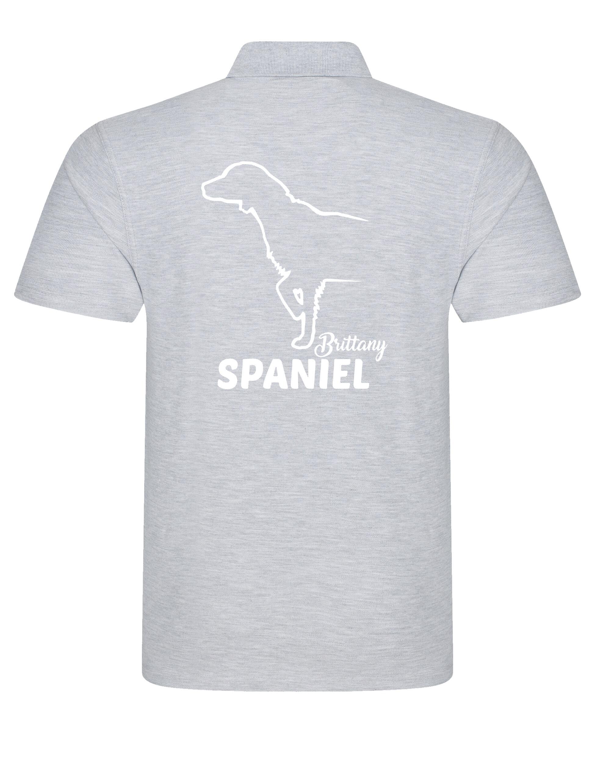 Unisex Cotton Polo with Brittany Spaniel Dog Breed Design – Comfort for Every Brittany Spaniel Enthusiast