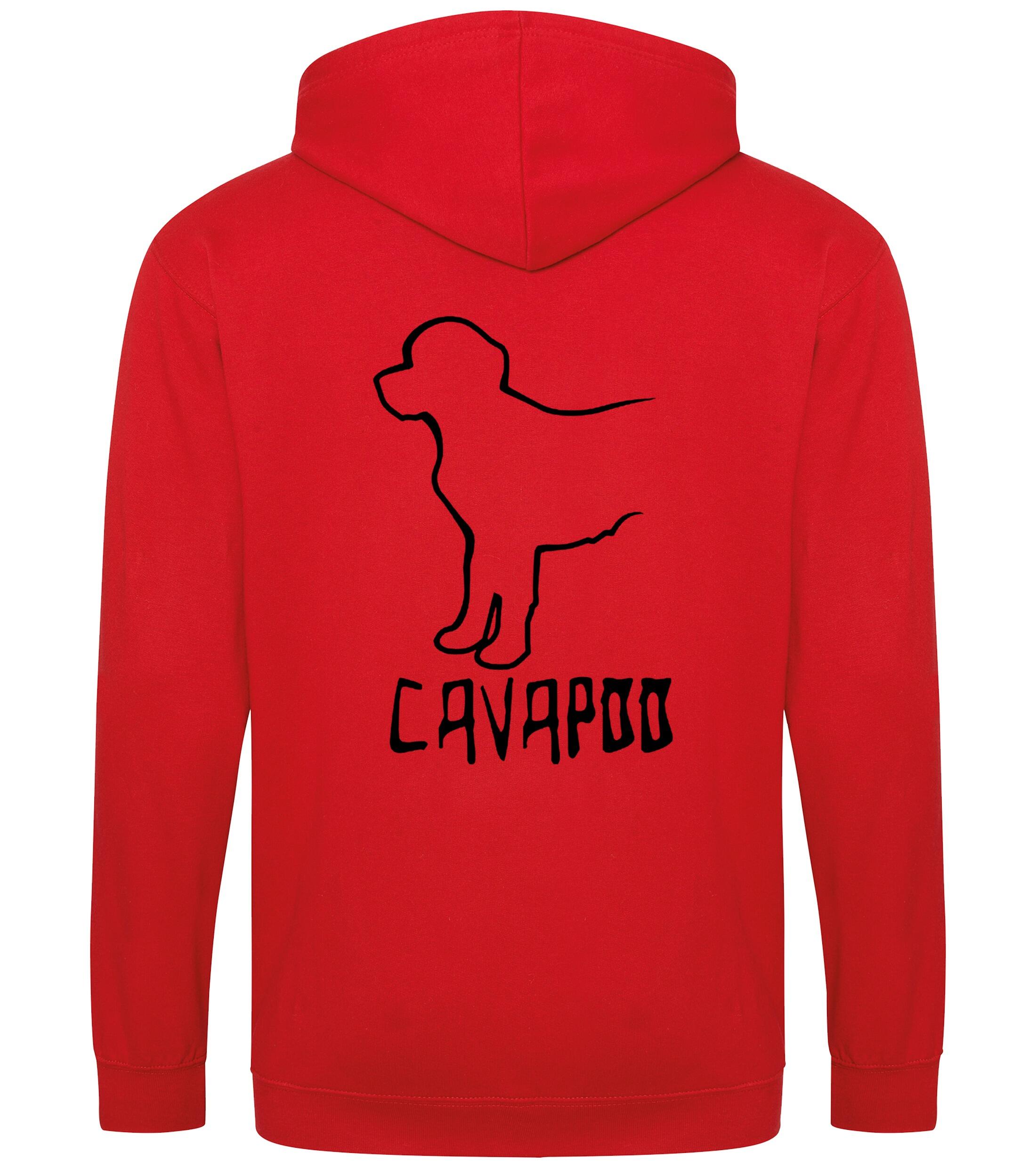 Cavapoo Dog Breed Design Zipped Hoodie – Comfort, Style, and Cavapoo Pride