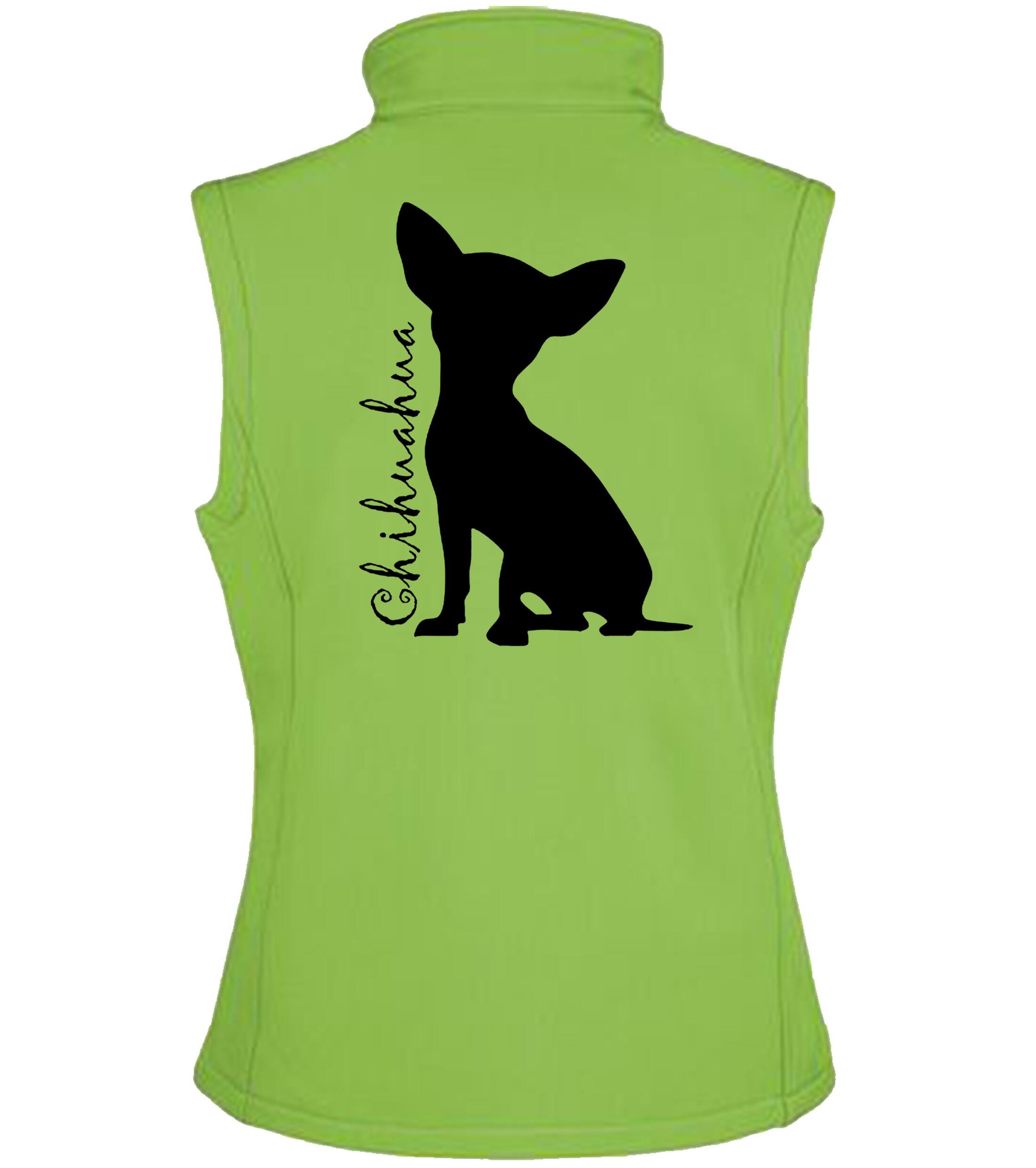 Women’s Softshell Jacket with Chihuahua Silhouette Design – Style and Comfort for Chihuahua Lovers