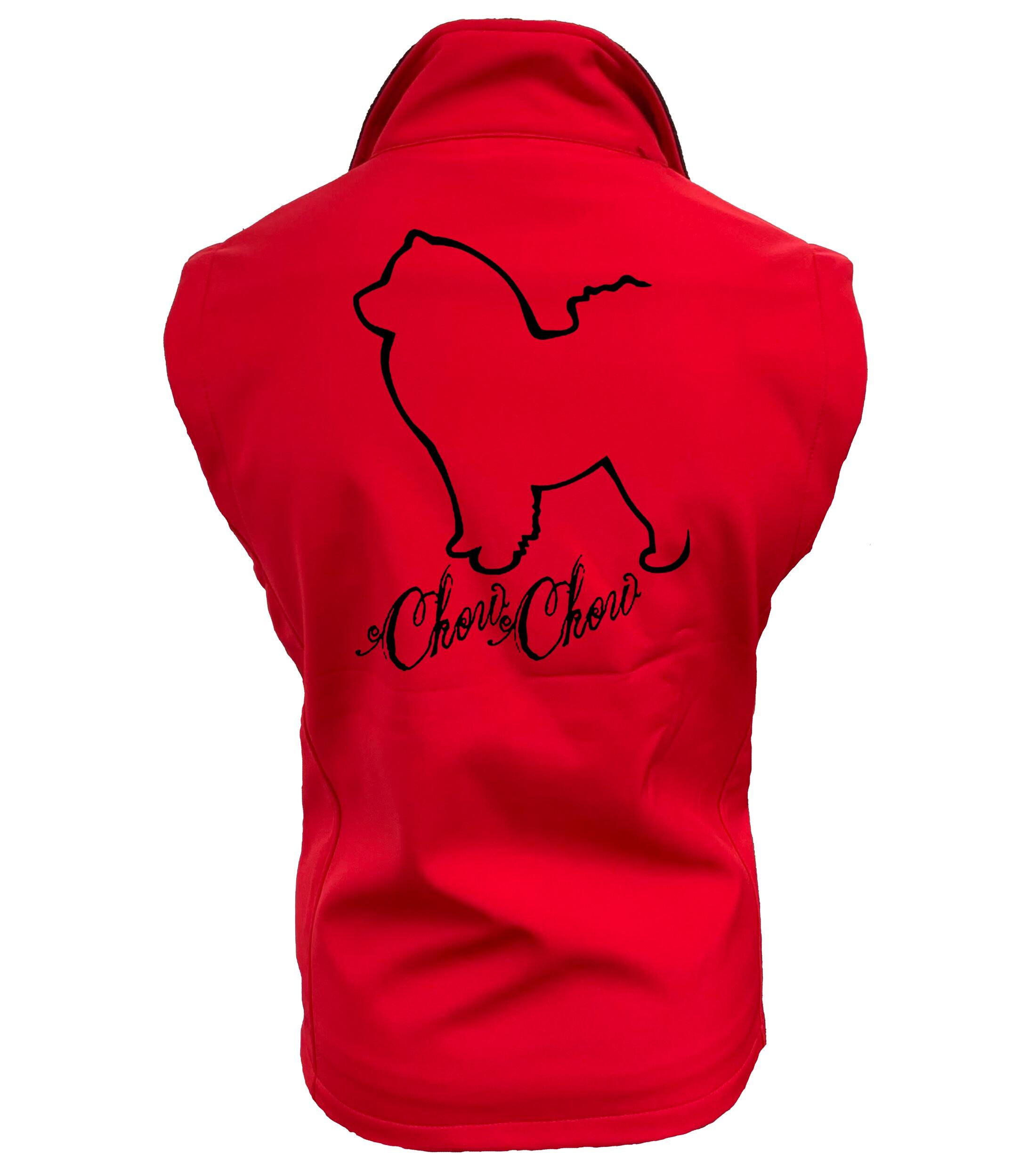 Chow Chow Dog Breed Design Unisex Softshell Gilet – Style and Function for Chow Chow Lovers