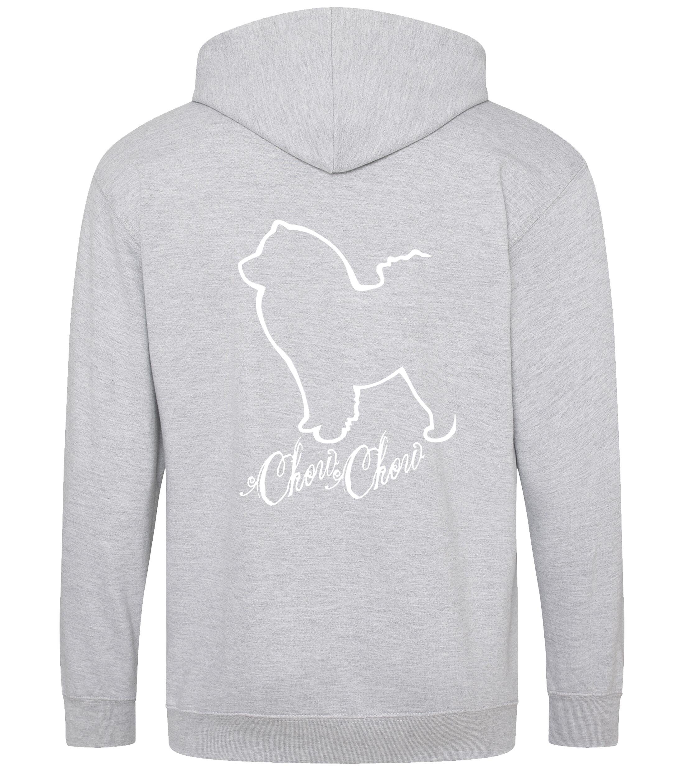 Chow Chow Dog Breed Design Zipped Hoodie – Comfort, Style, and Chow Chow Pride