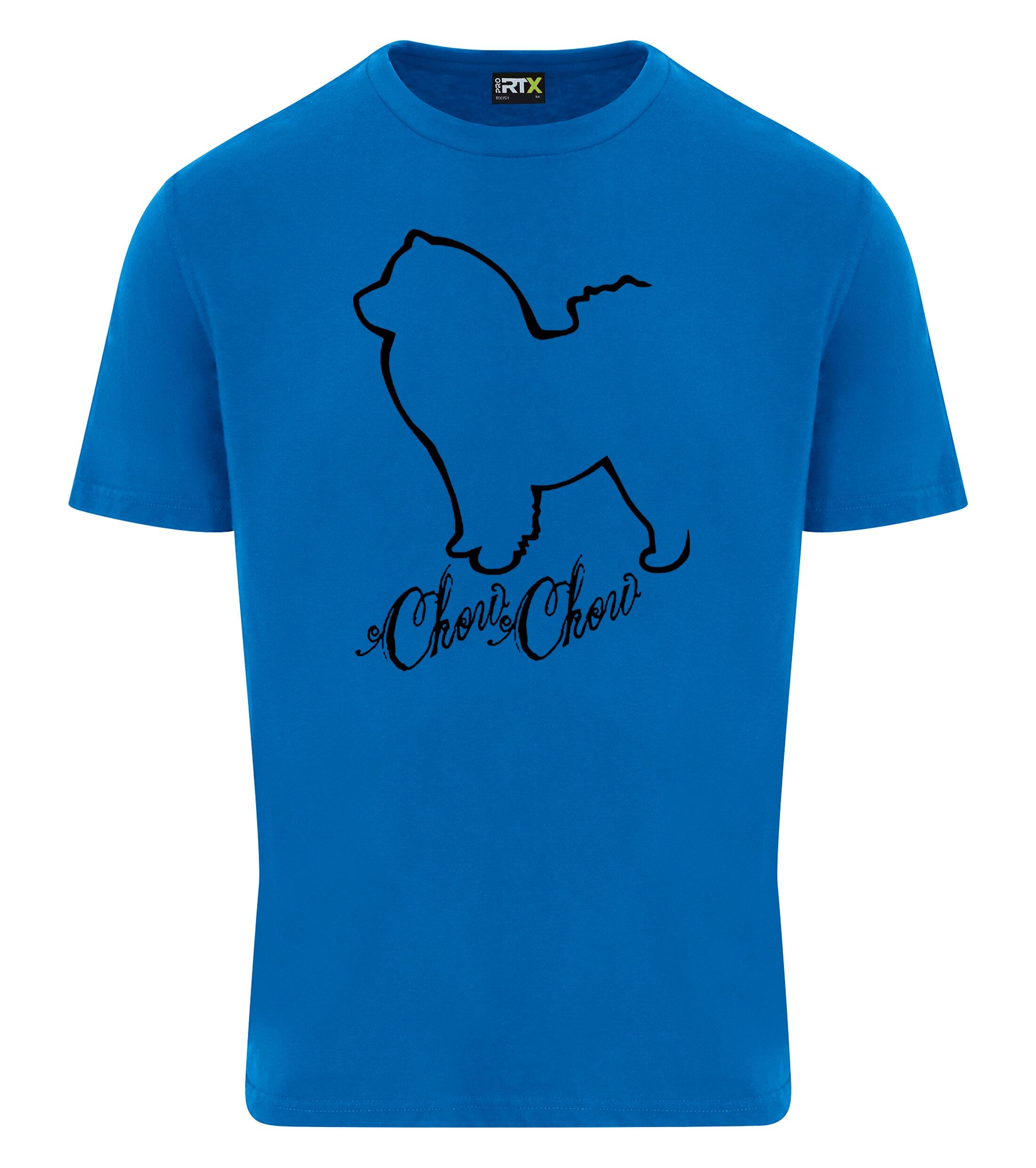 Unisex Roundneck T-shirt with Chow Chow Dog Breed Design – Essential Style for Chow Chow Fans