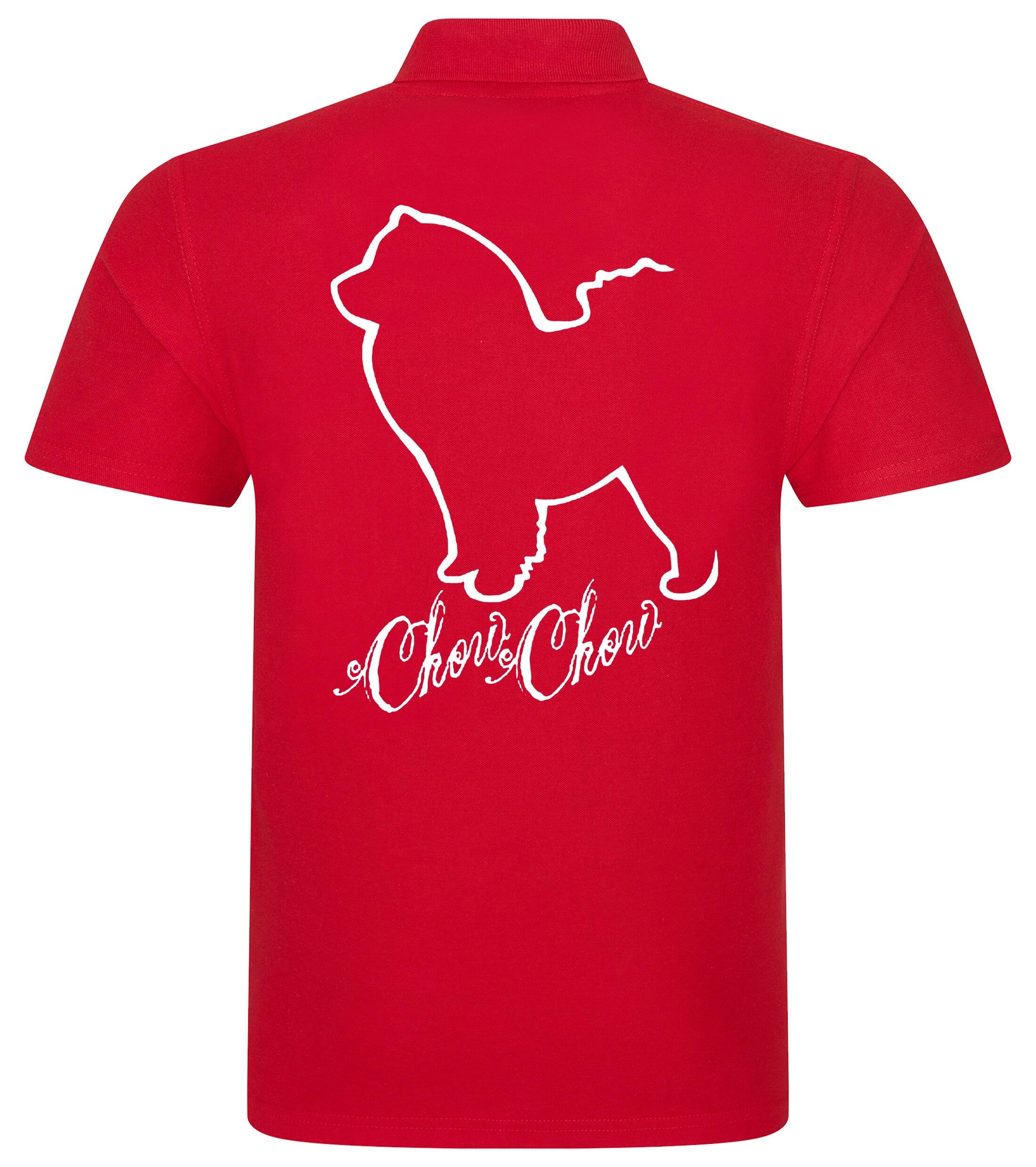 Unisex Cotton Polo with Chow Chow Dog Breed Design – Comfort and Style for Every Chow Chow Enthusiast