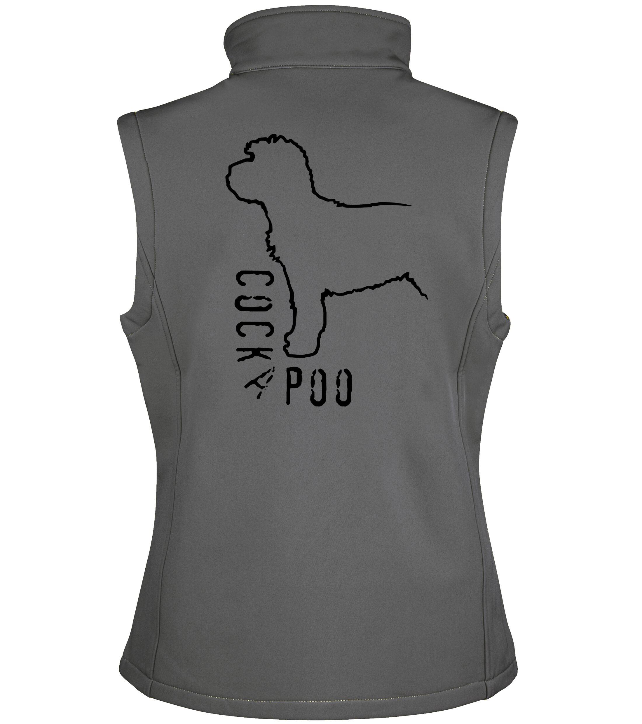 Cockapoo Dog Breed Design Women’s Softshell Gilet – Style Meets Functionality