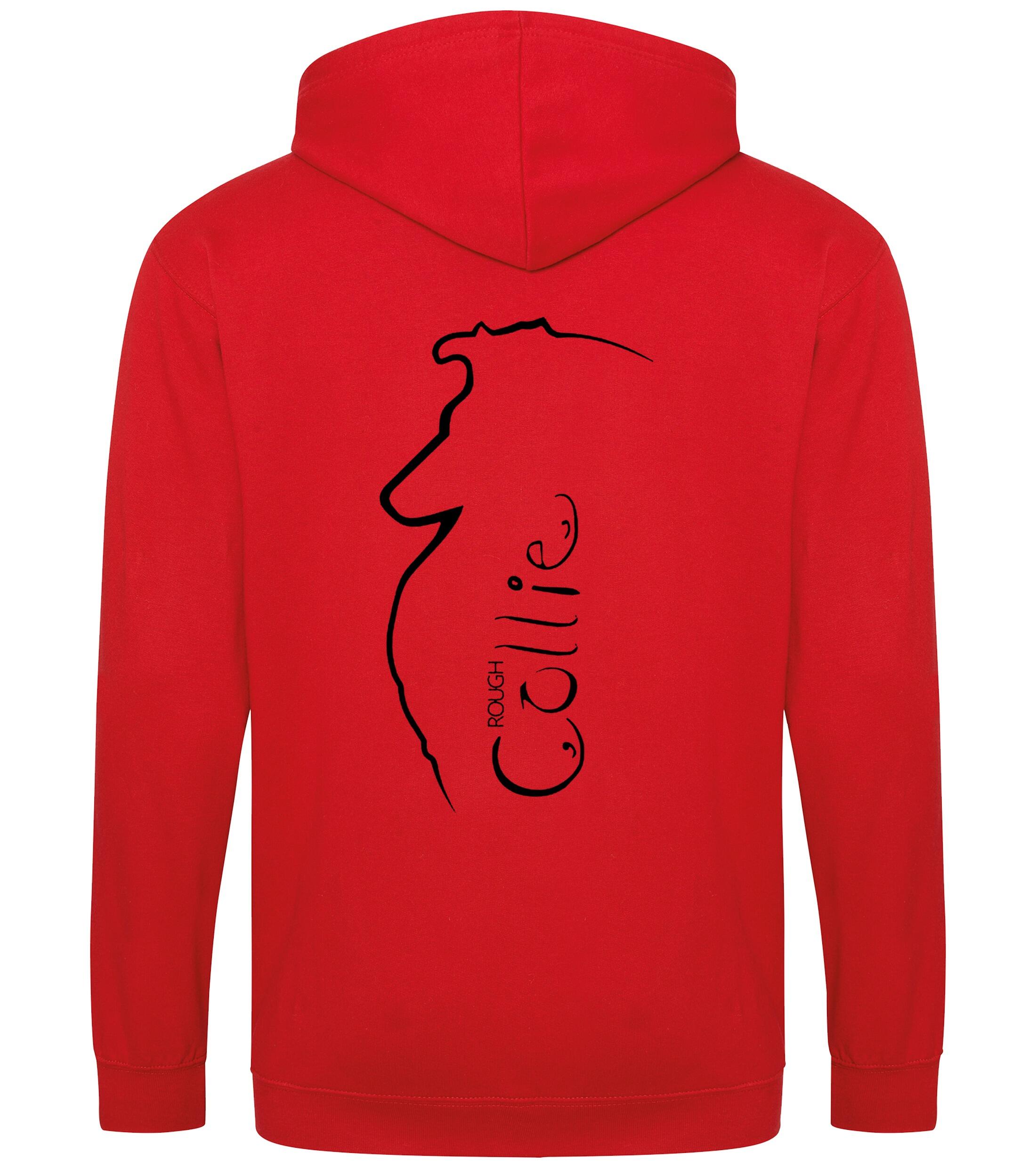 Collie (Rough) Dog Breed Design Zipped Hoodie – Comfort, Style, and Rough Collie Pride