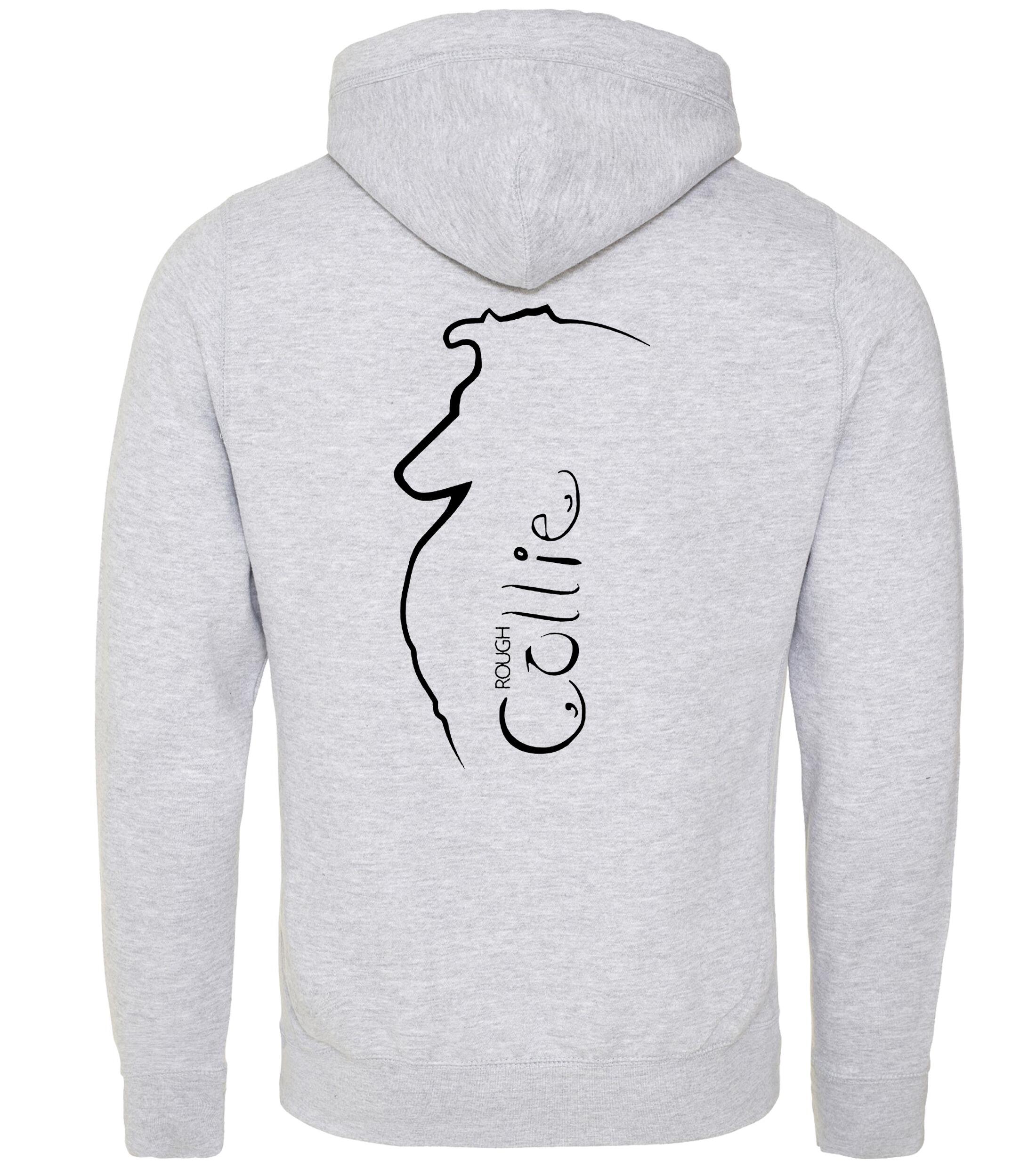 Unisex Crossneck Pullover Hoodie with Collie (Rough) Dog Breed Design – A Must-Have for Rough Collie Fans