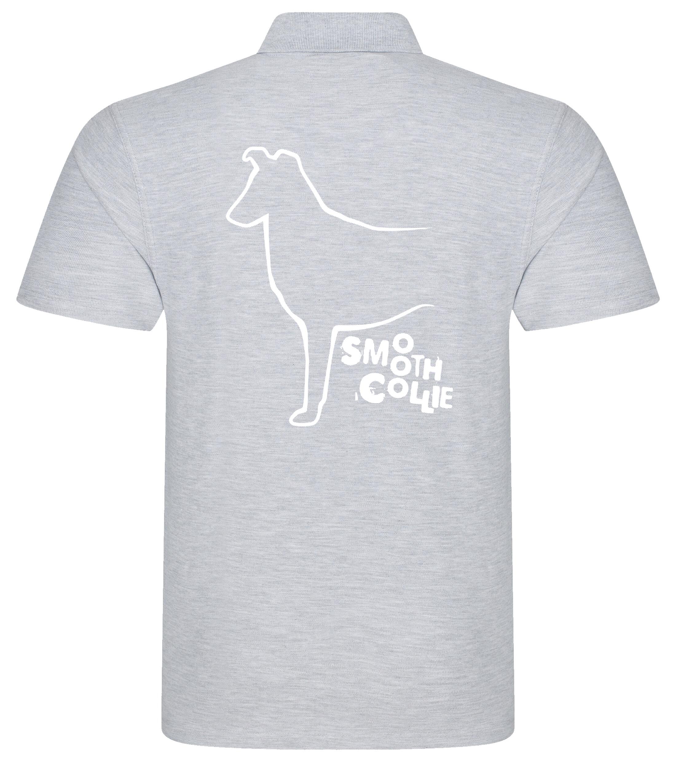 Unisex Cotton Polo with Collie (Smooth) Dog Breed Design – Style for Every Collie (Smooth) Enthusiast
