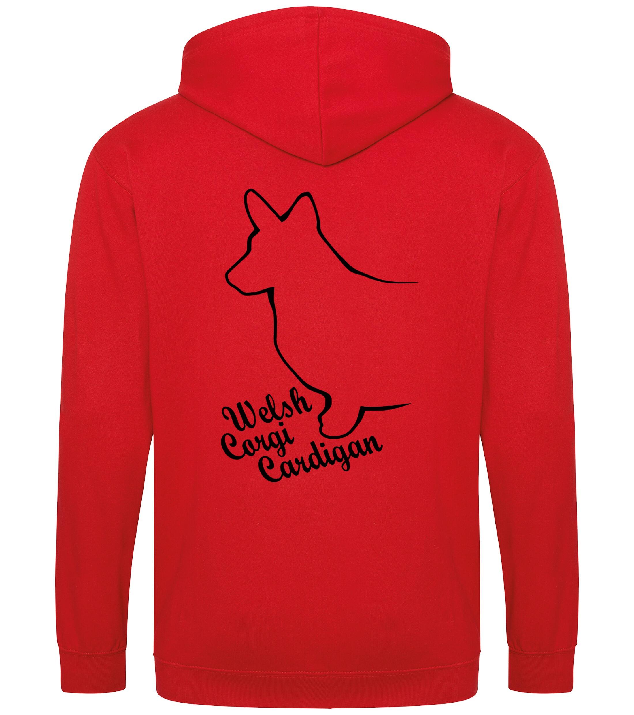 Corgi Cardigan (Welsh) Dog Breed Design Zipped Hoodie – Comfort, Style, and Corgi Pride