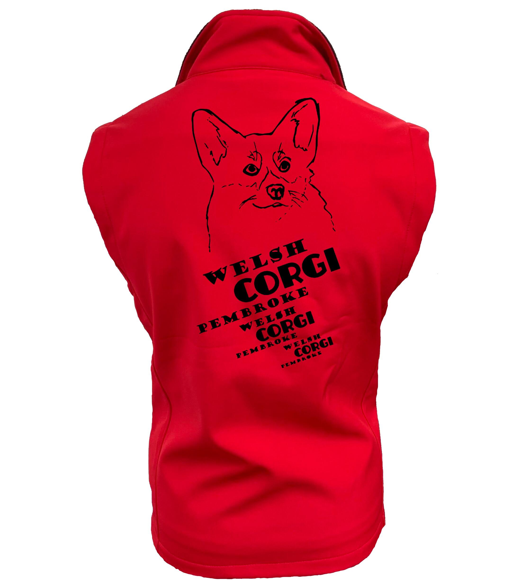 Women’s Softshell Jacket with Corgi Pembroke (Face) Dog Breed Design – Style & Comfort for Corgi Fans