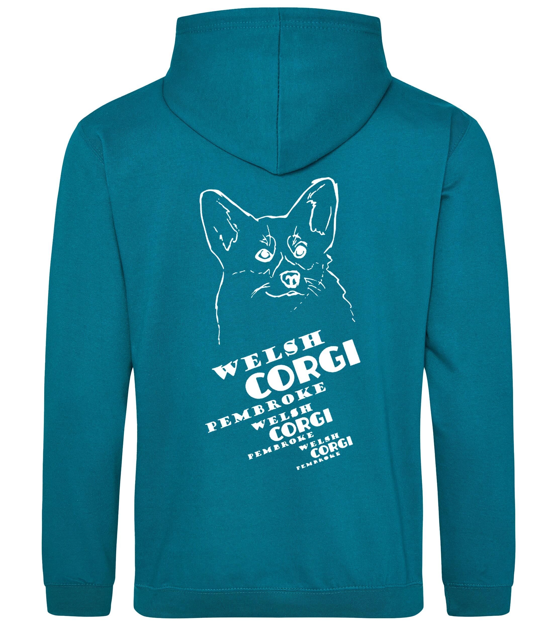Corgi Pembroke (Face) Dog Breed Design Pullover Hoodie – Stylish & Cozy for Corgi Lovers