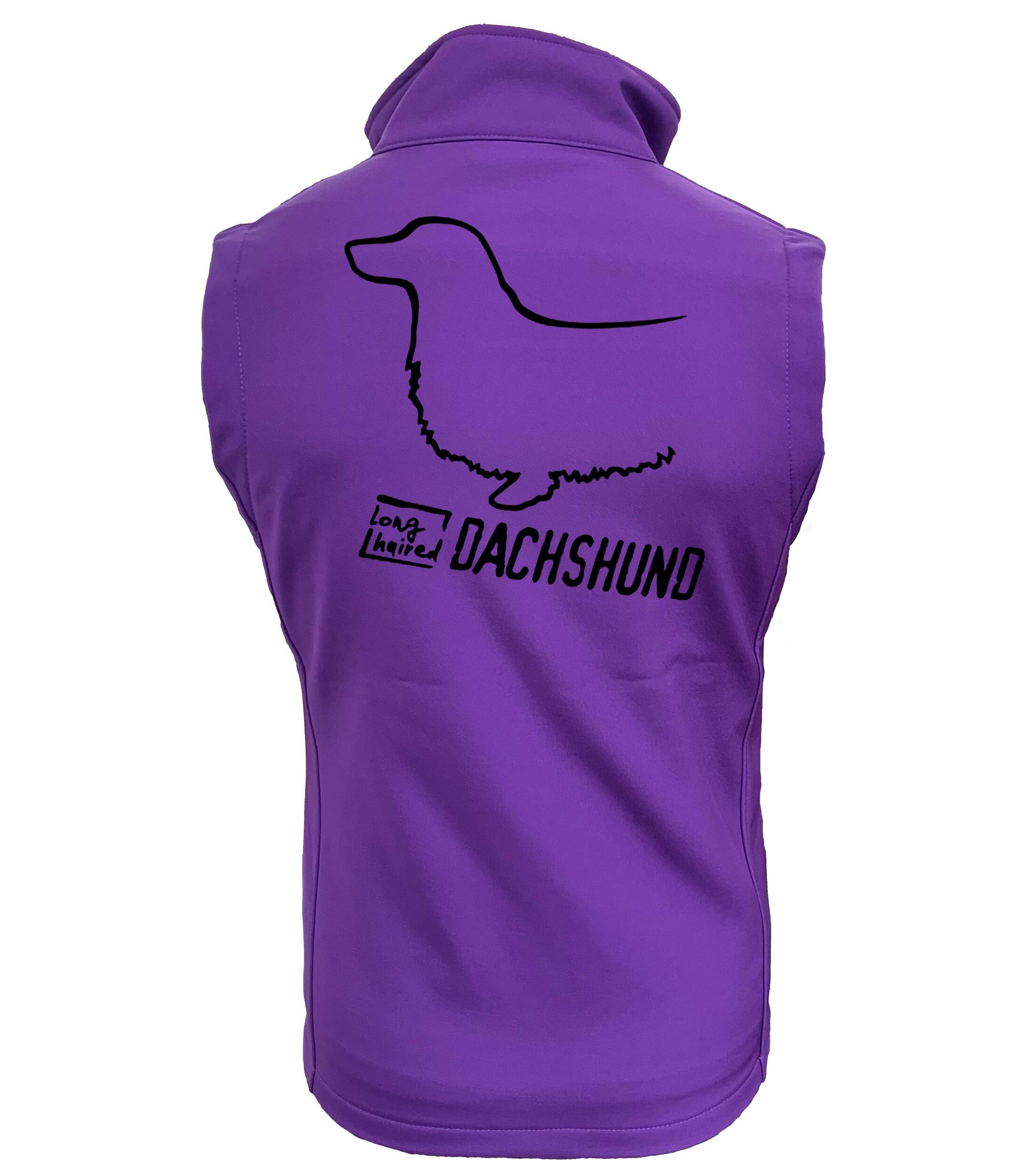 Women’s Softshell Jacket with Dachshund (Longhaired) Design – Perfect for Dachshund Enthusiasts