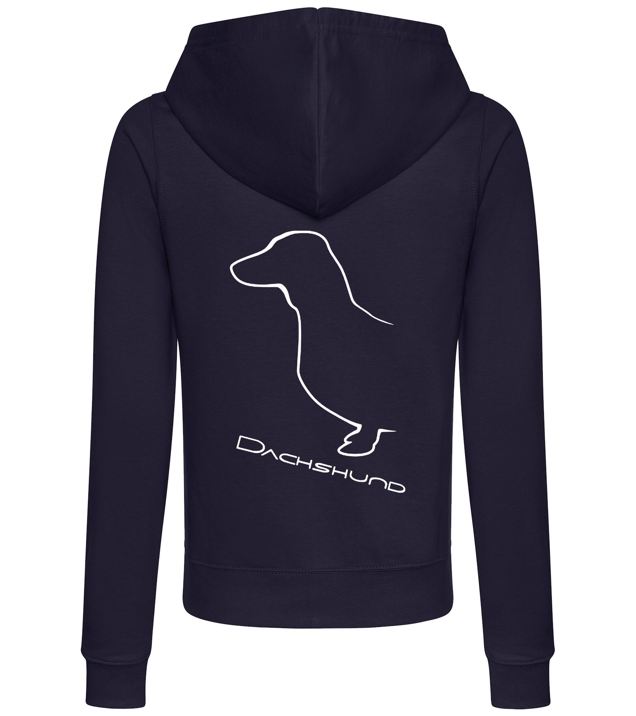 Dachshund (Smooth) Women’s Zipped Hoodie – Chic & Cozy for Dachshund Fans