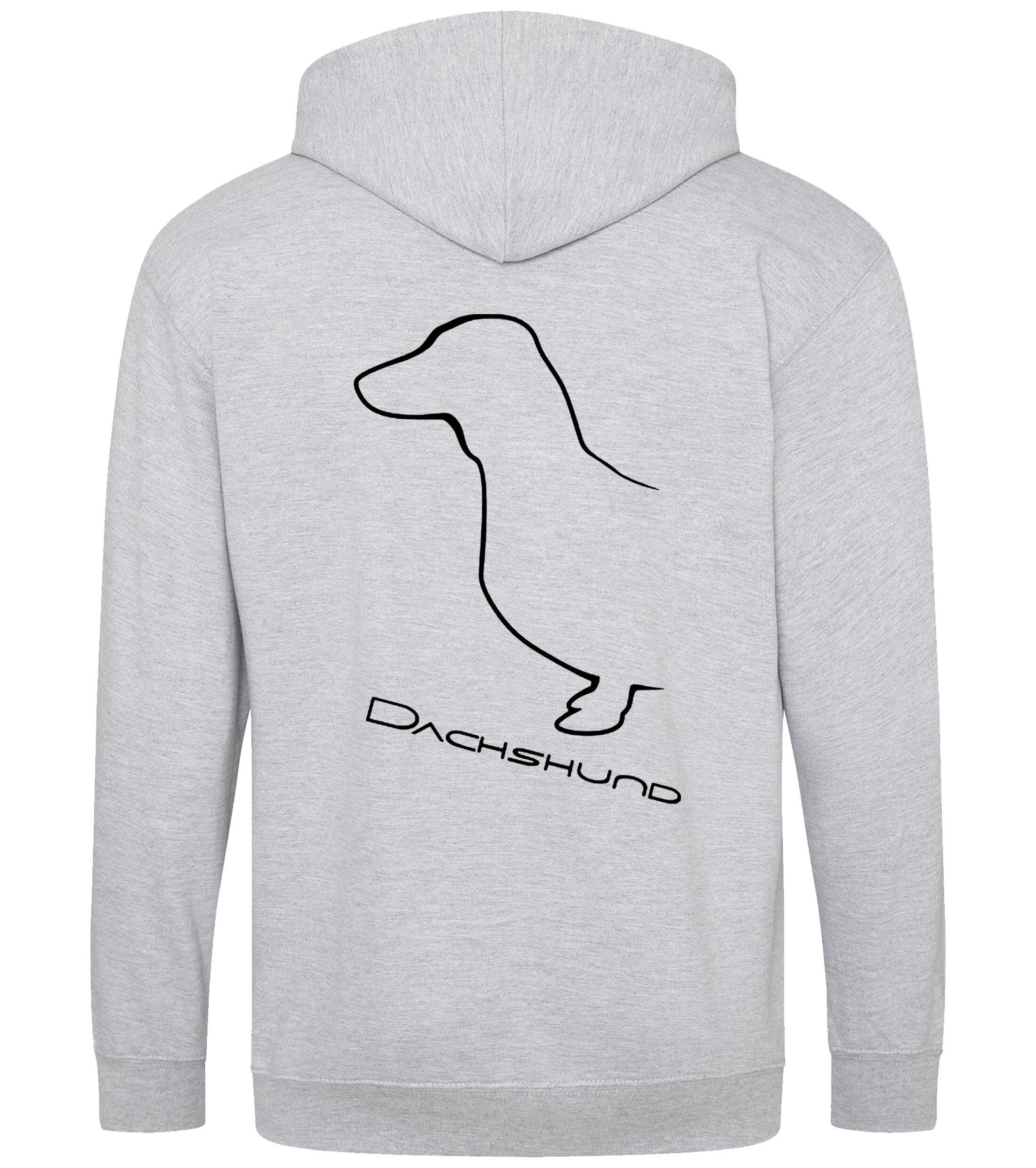 Dachshund (Smooth) Dog Breed Zipped Hoodie – Comfort, Style, and Dachshund Pride