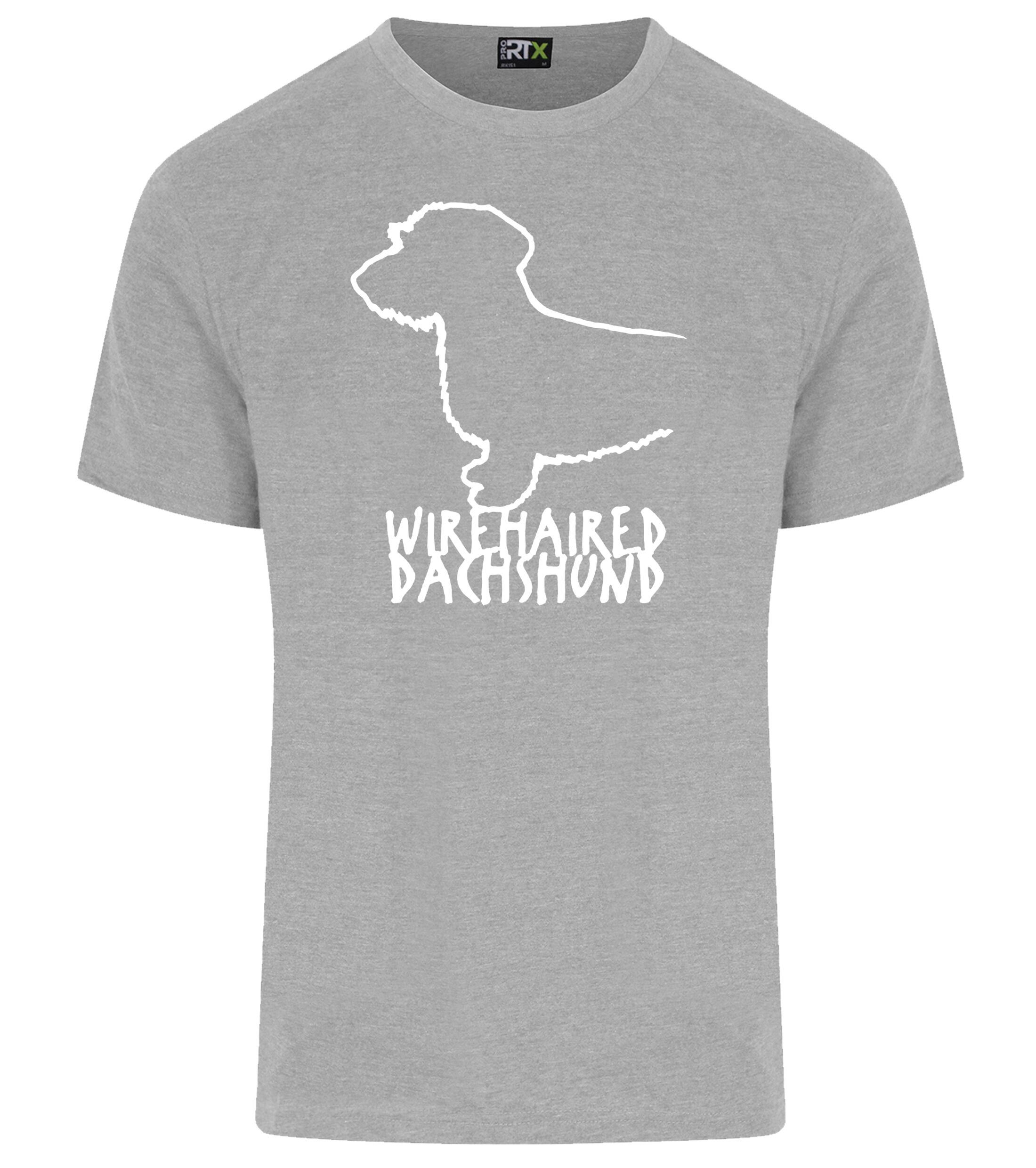 Dachshund (Wirehaired) Dog Breed Design Unisex Roundneck T-Shirt – Style for Dachshund Enthusiasts