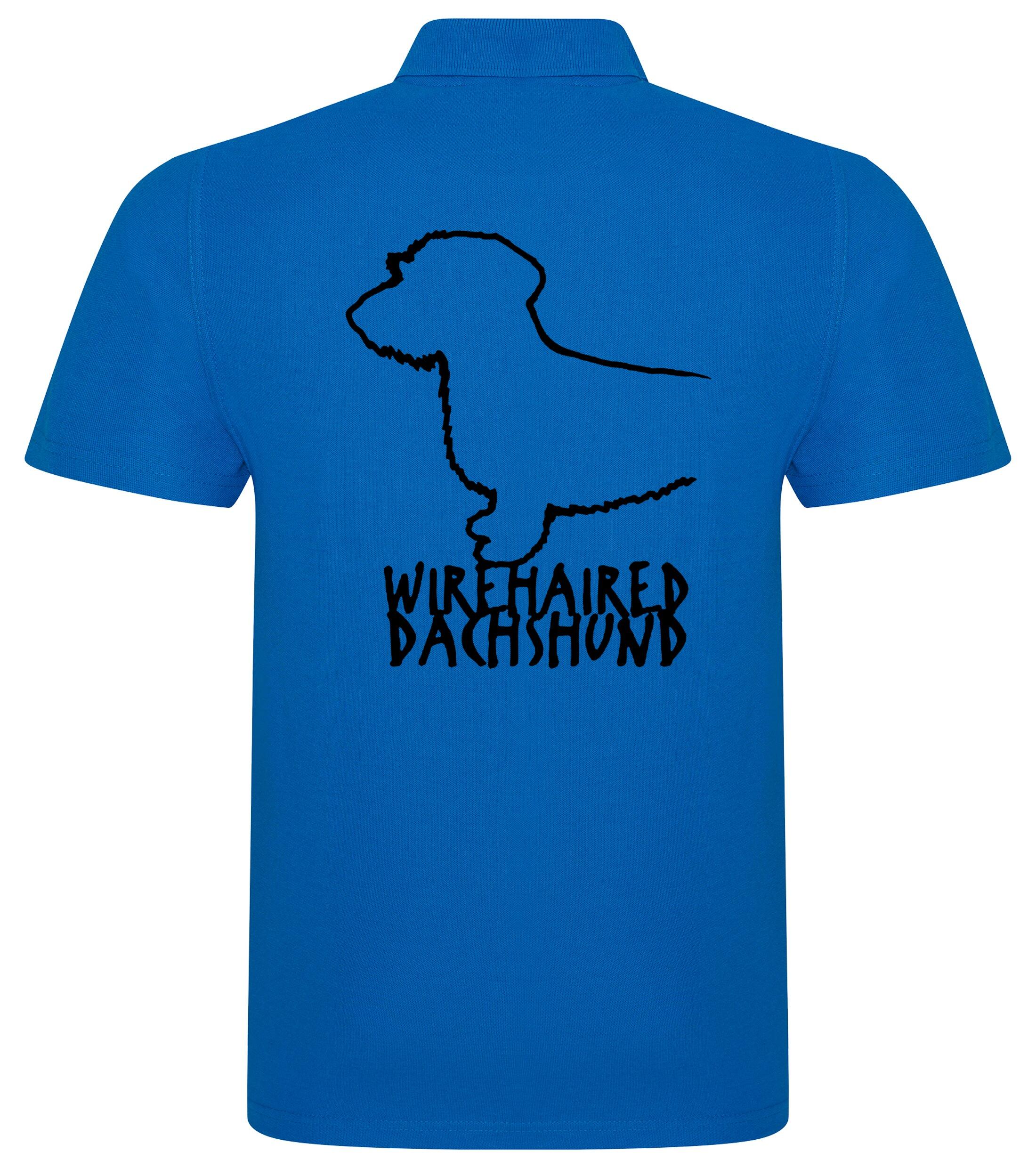 Dachshund (Wirehaired) Dog Breed Design Unisex Cotton Polo – Classic Style for Dachshund Lovers