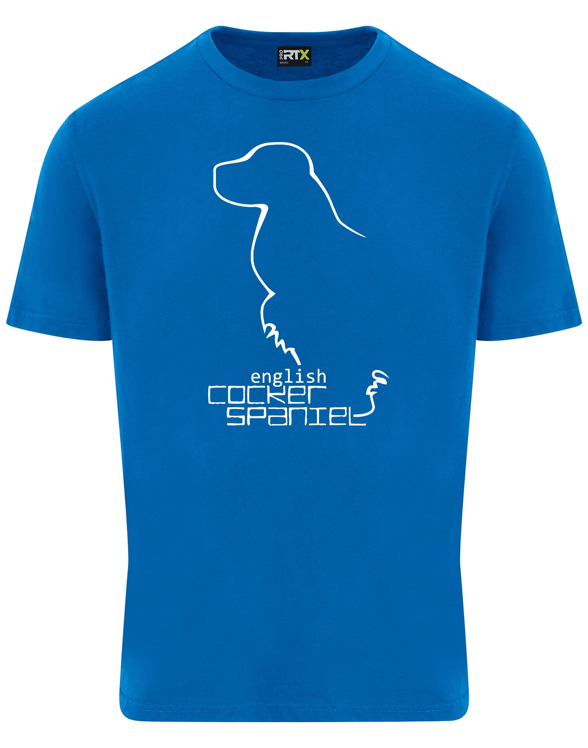 Unisex Roundneck T-shirt with English Cocker Spaniel Design – A Classic for Every Spaniel Lover