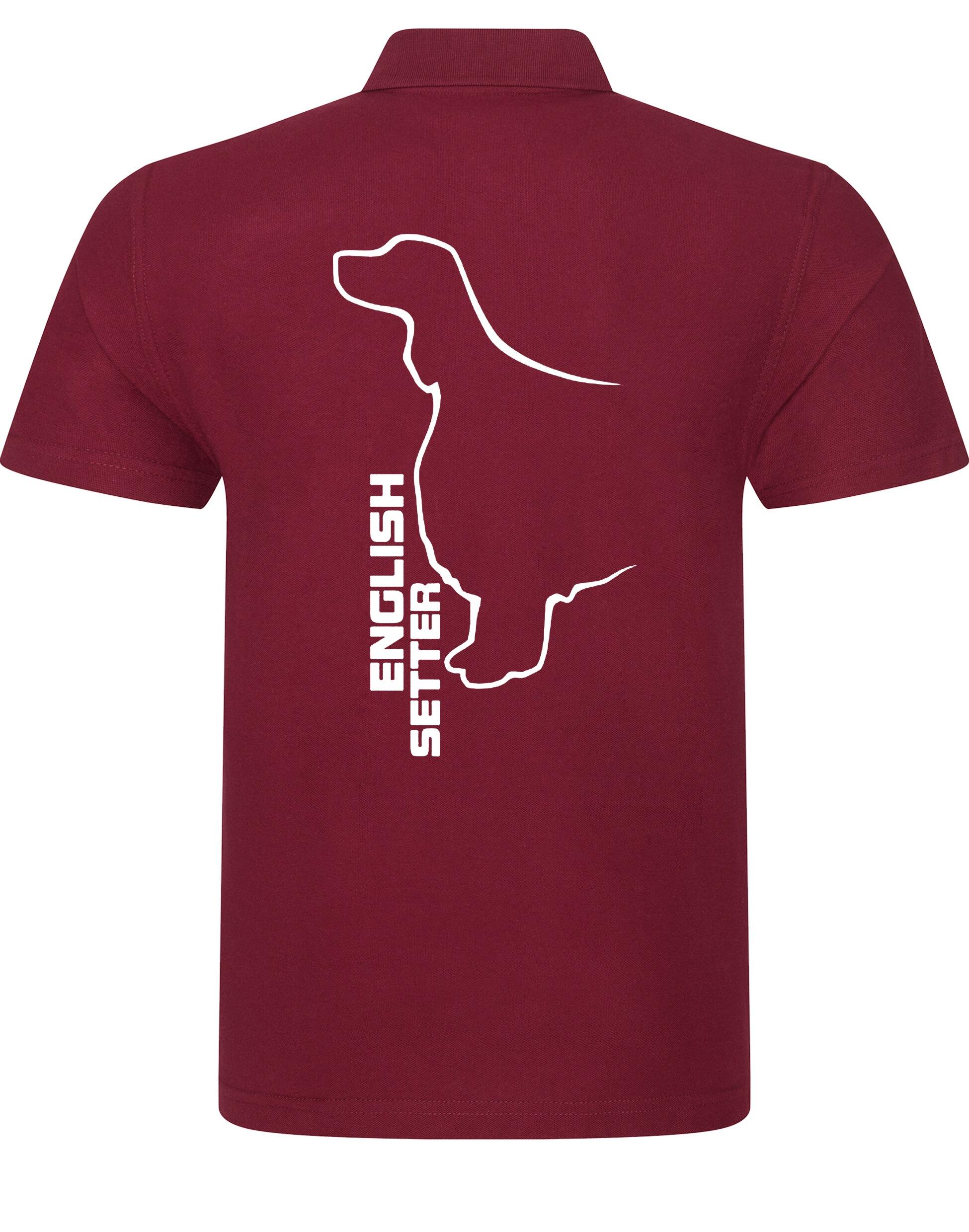 Unisex Cotton Polo with English Setter Design – Comfort and Style for Every Setter Enthusiast