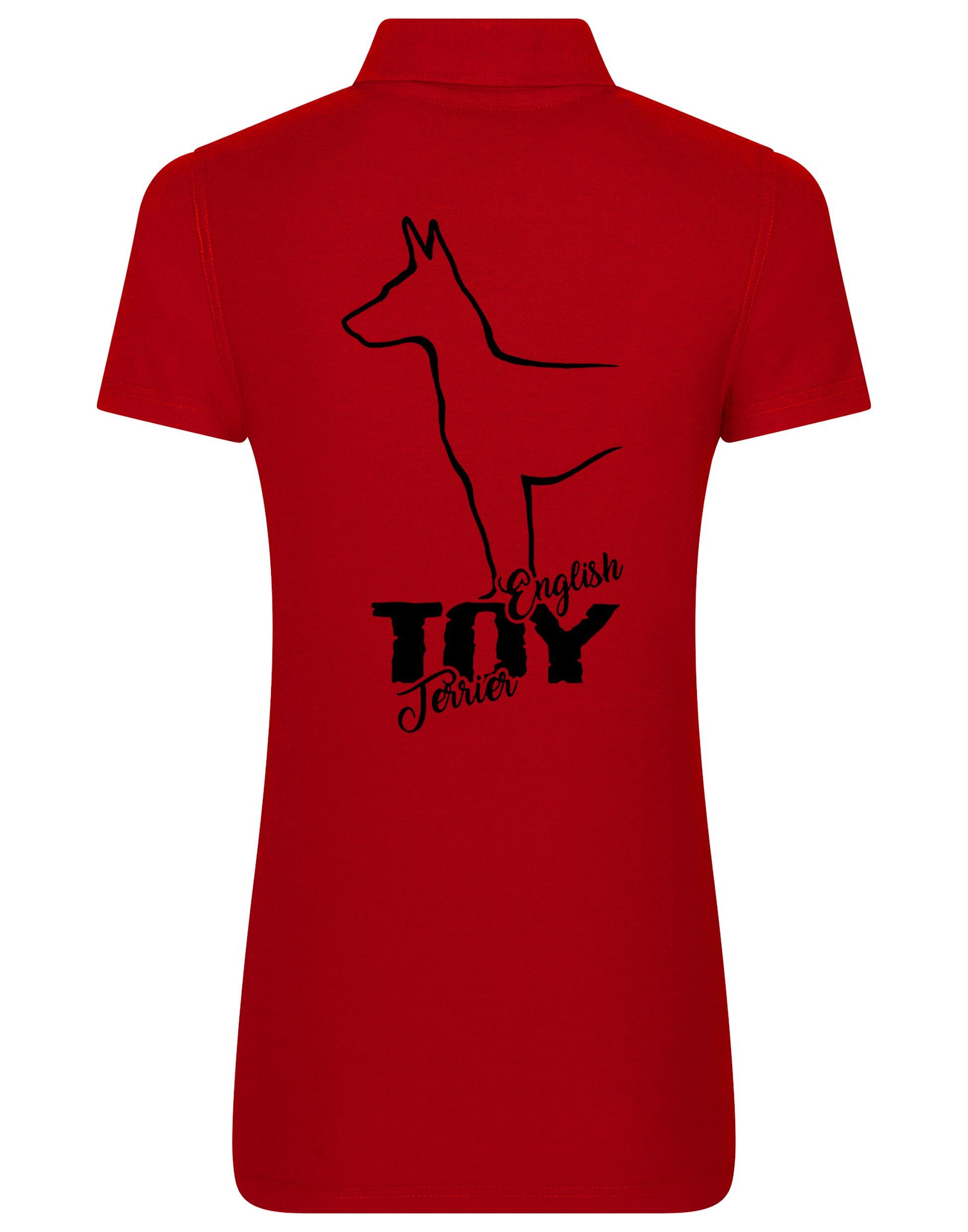 English Toy Terrier Women’s Cotton Polo – Elegance and Comfort for Terrier Enthusiasts