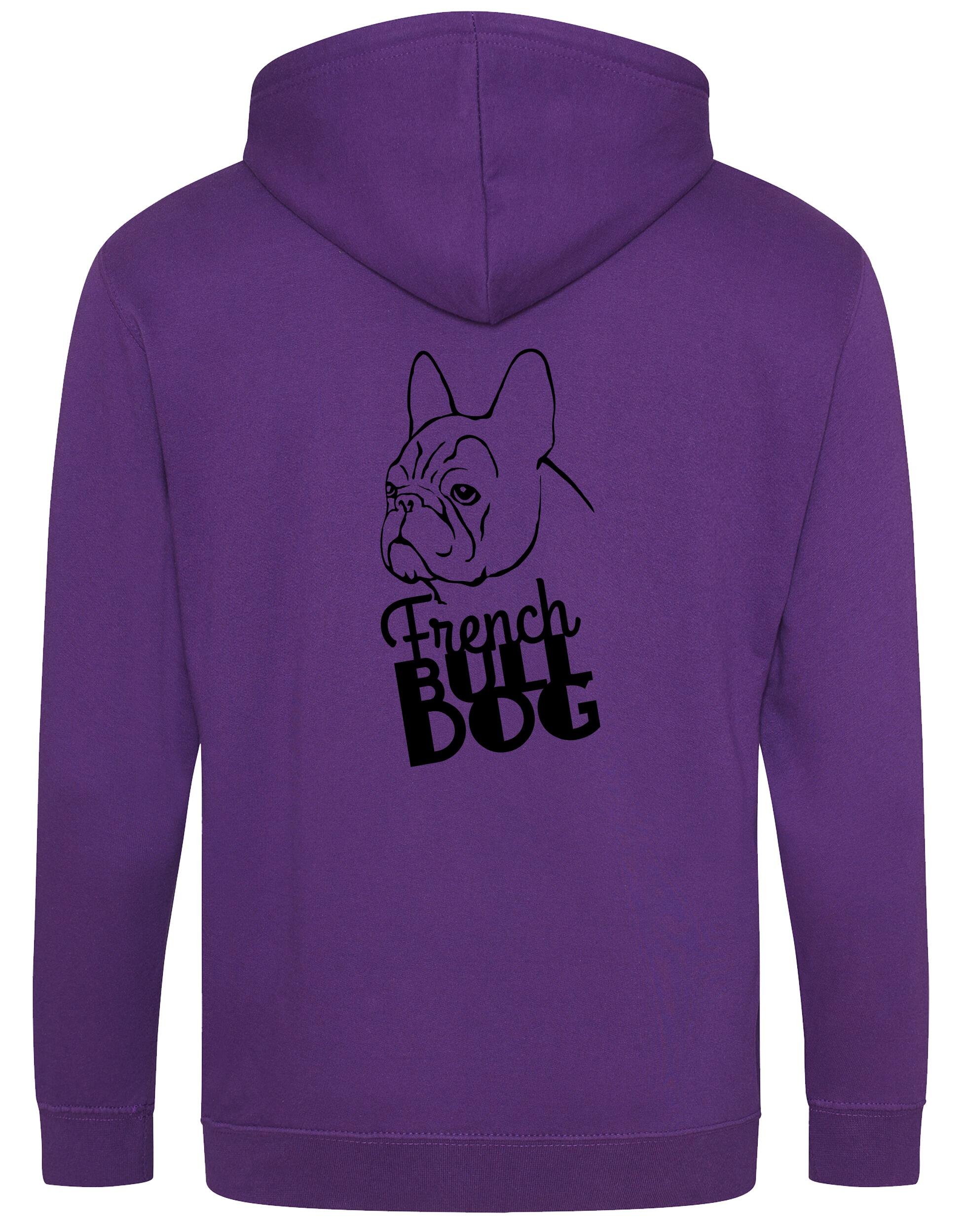 French Bulldog (Head) Zipped Hoodie – Comfort, Style, and Bulldog Pride