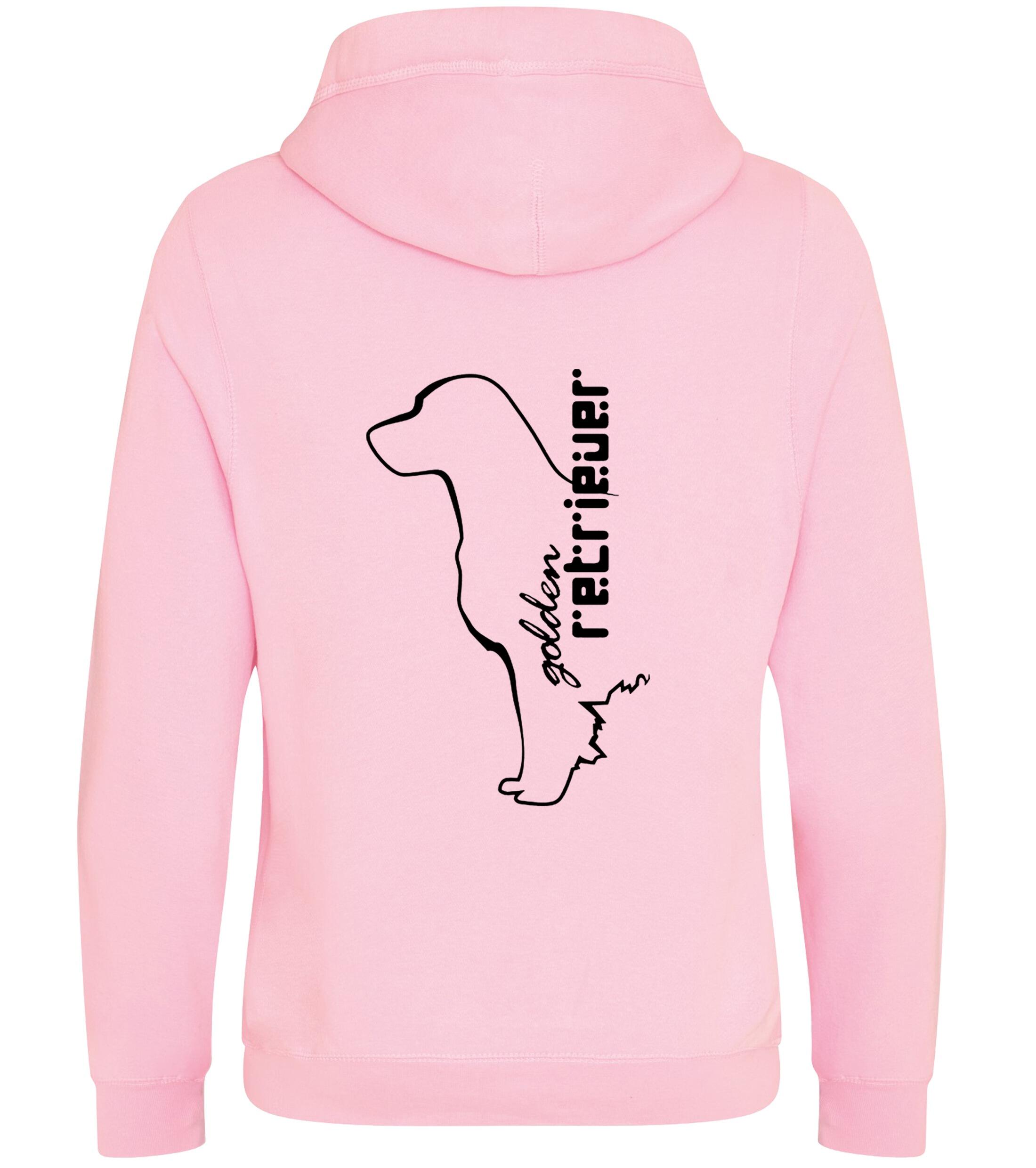 Golden Retriever crossneck pullover hoodie with a detailed breed design, heavy-blend fabric, brushed fleece interior, and a modern crossneck style, perfect for Golden Retriever enthusiasts.