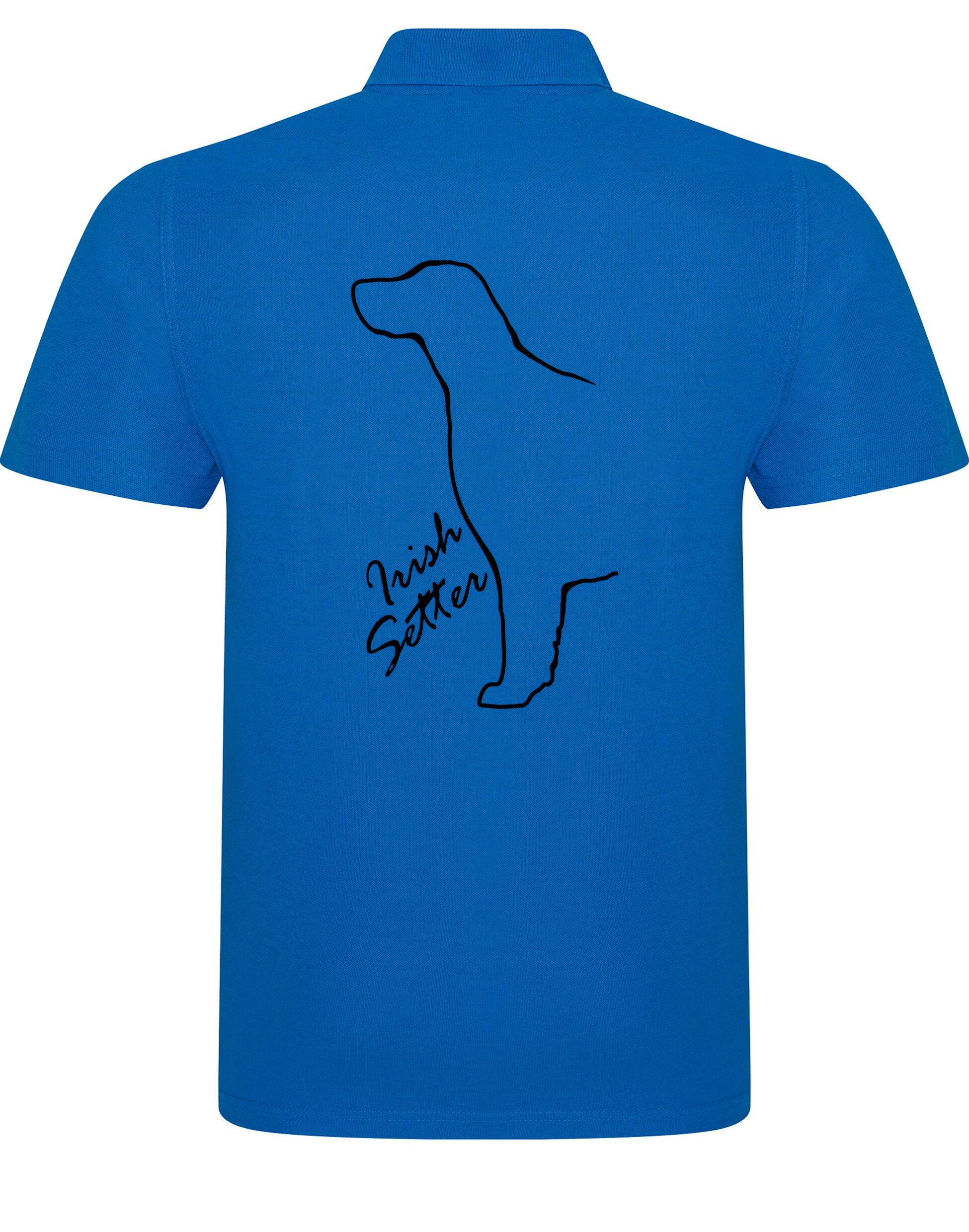 Irish Setter Unisex Cotton Polo with exclusive breed design, offering comfort and style for all-day wear.