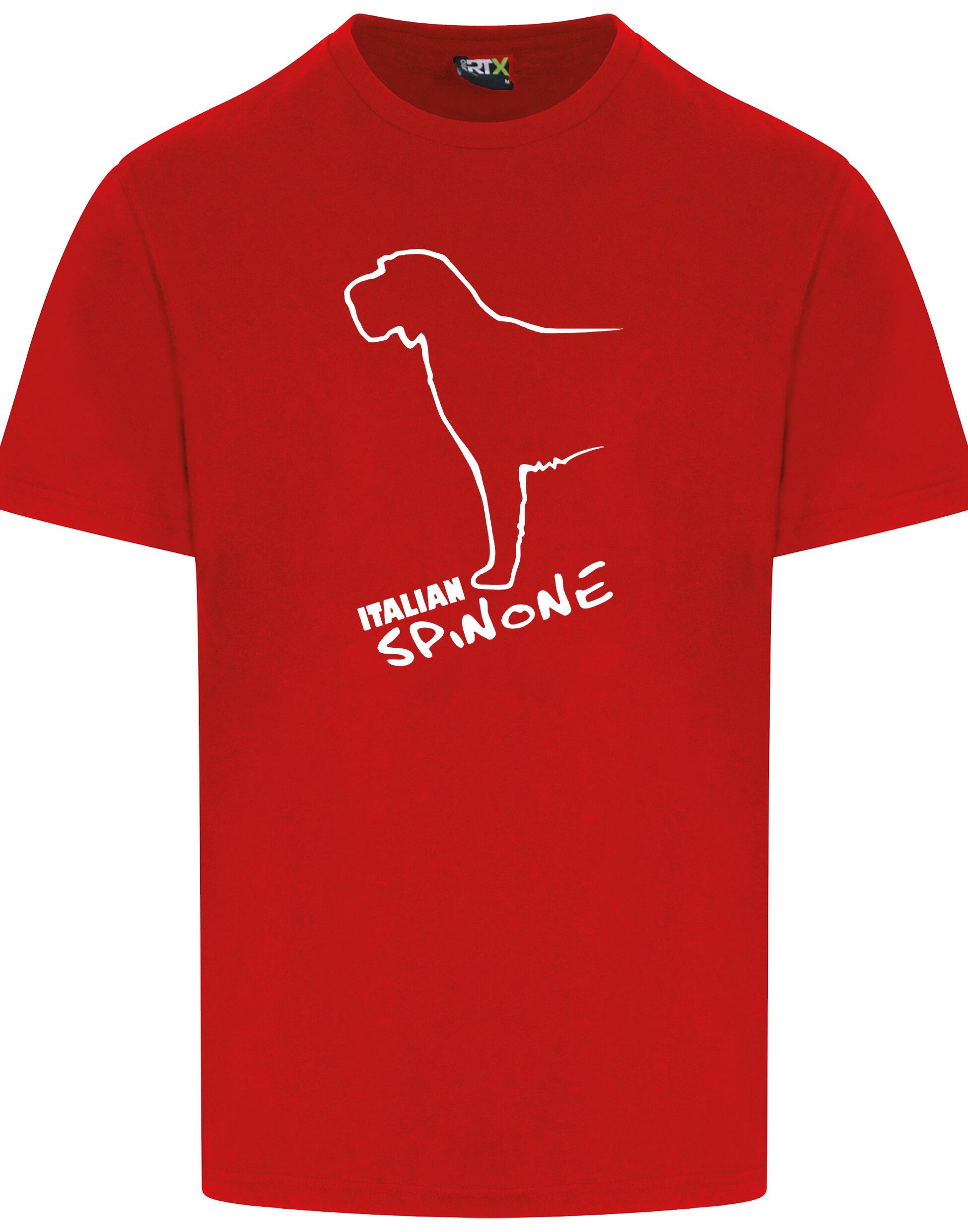 Unisex Italian Spinone Roundneck T-shirt with exclusive breed artwork, lightweight cotton fabric, and a relaxed fit for casual comfort and style.