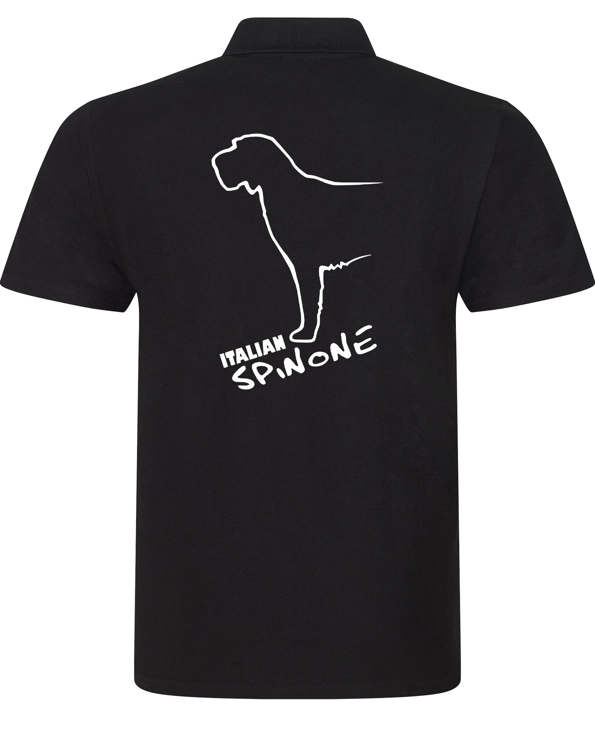 Unisex Cotton Polo featuring exclusive Italian Spinone design, made with soft, breathable cotton and offering a relaxed fit for comfort and style.