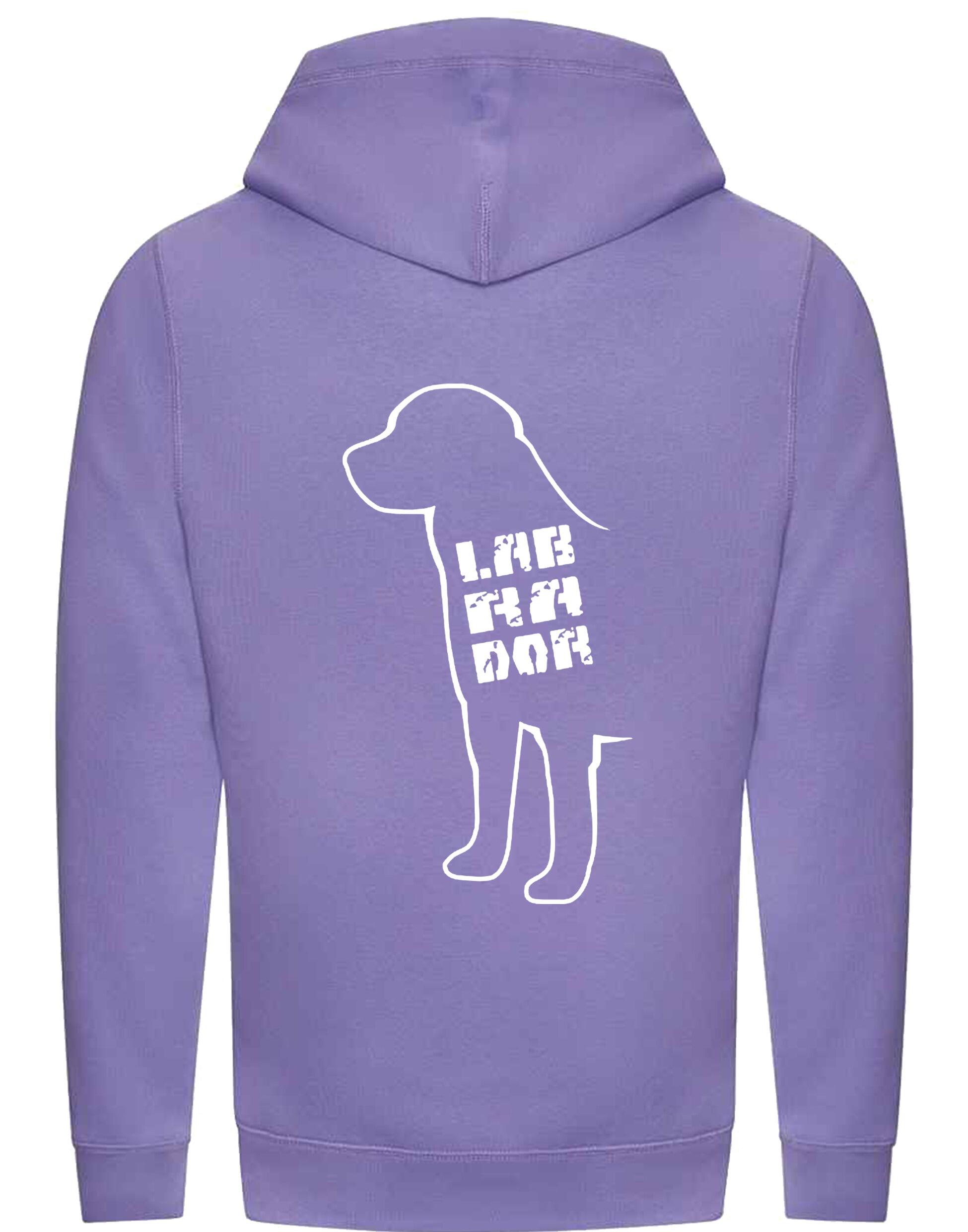 Labrador crossneck pullover hoodie featuring exclusive breed artwork, perfect for showcasing your Labrador pride with modern comfort.