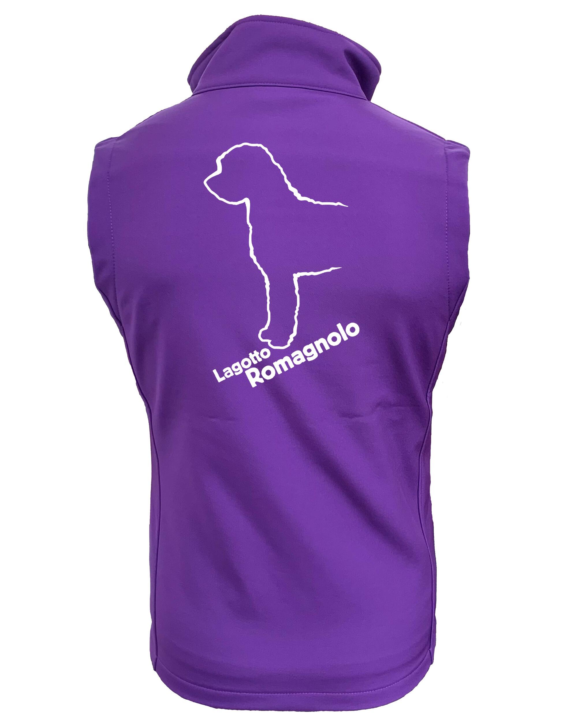 Unisex softshell gilet featuring exclusive Lagotto Romagnolo design, water-resistant fabric, and fleece-lined warmth for stylish and practical outdoor wear.
