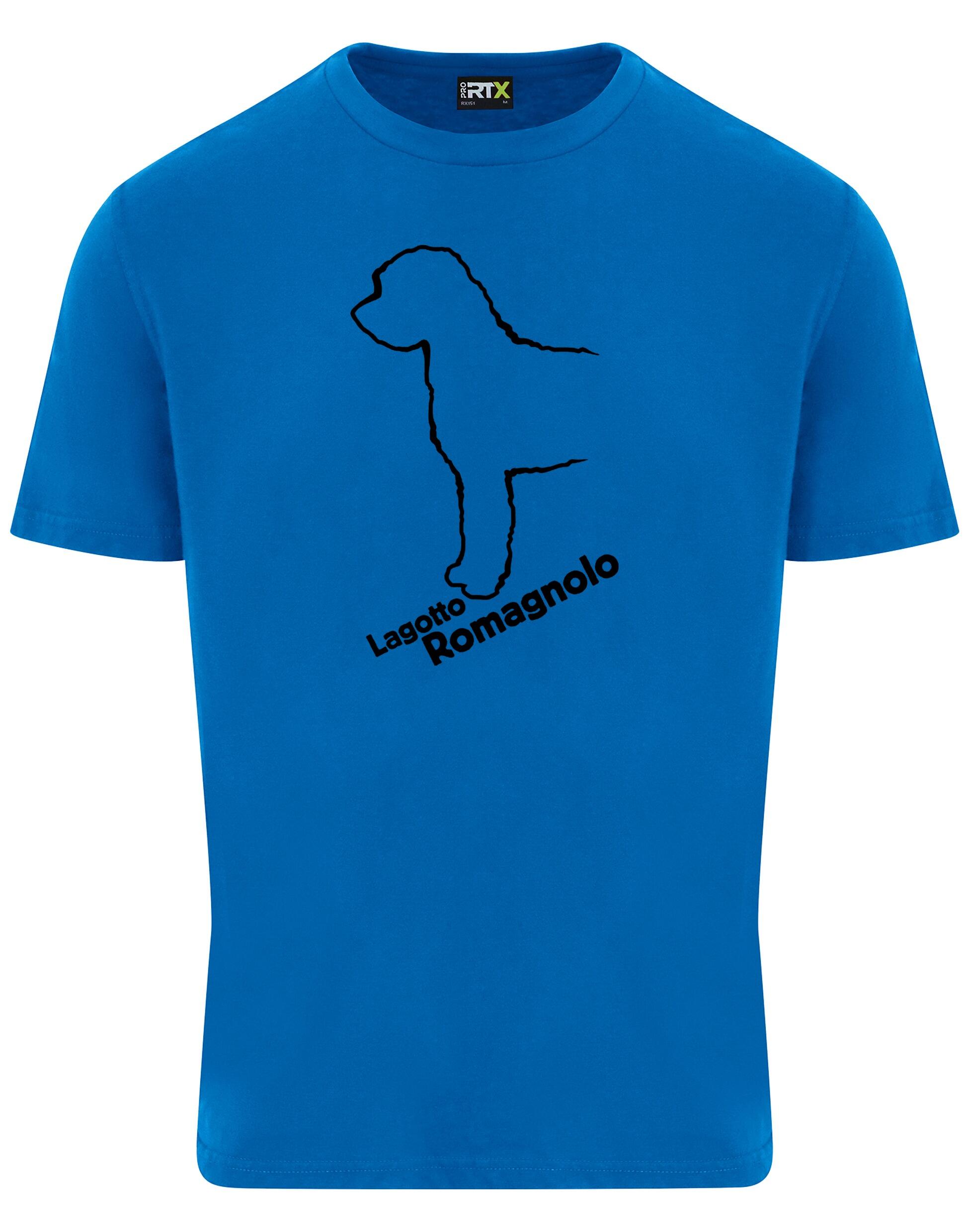 Lagotto Romagnolo Unisex Roundneck T-shirt featuring exclusive breed artwork, soft cotton fabric, and a relaxed fit.