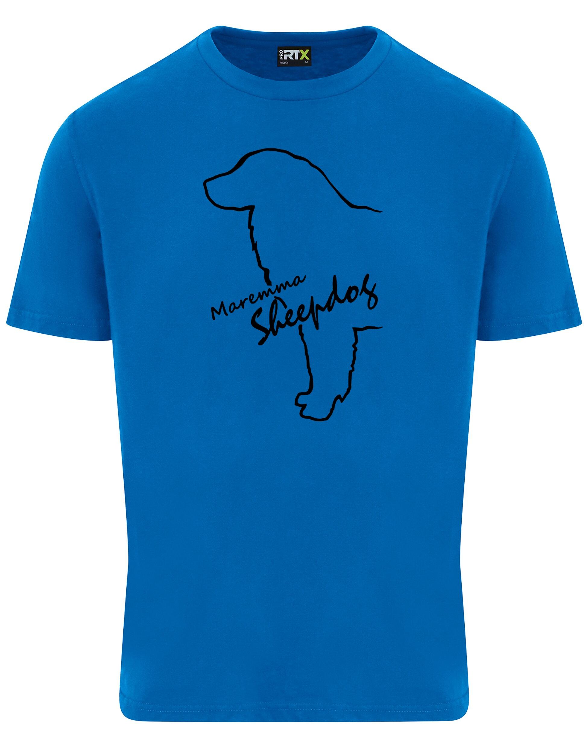 Maremma Sheepdog Unisex Roundneck T-shirt with exclusive breed design, soft cotton fabric, and a relaxed fit.