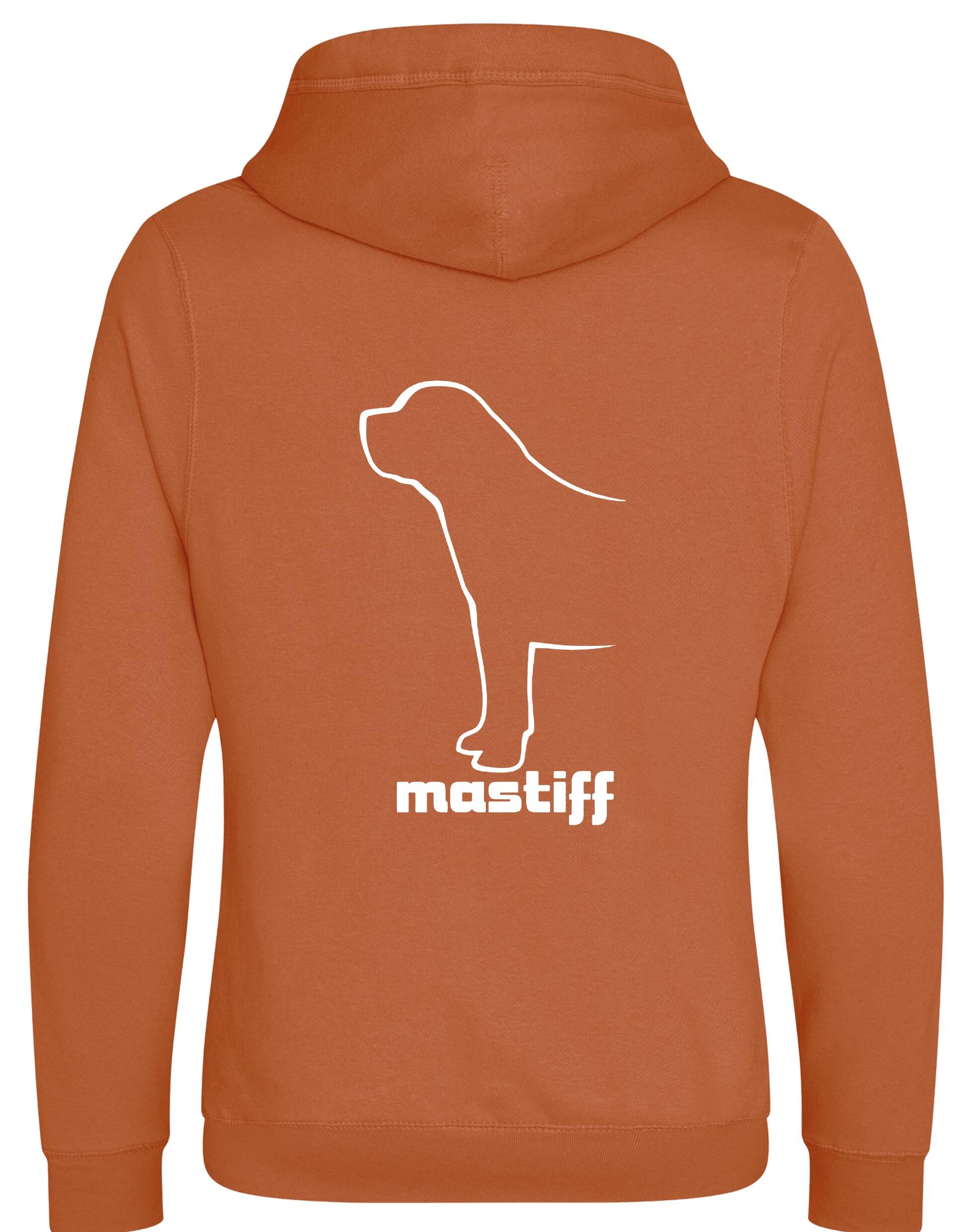 Mastiff Crossneck Pullover Hoodie featuring exclusive breed artwork and a modern, cosy design for dog lovers.